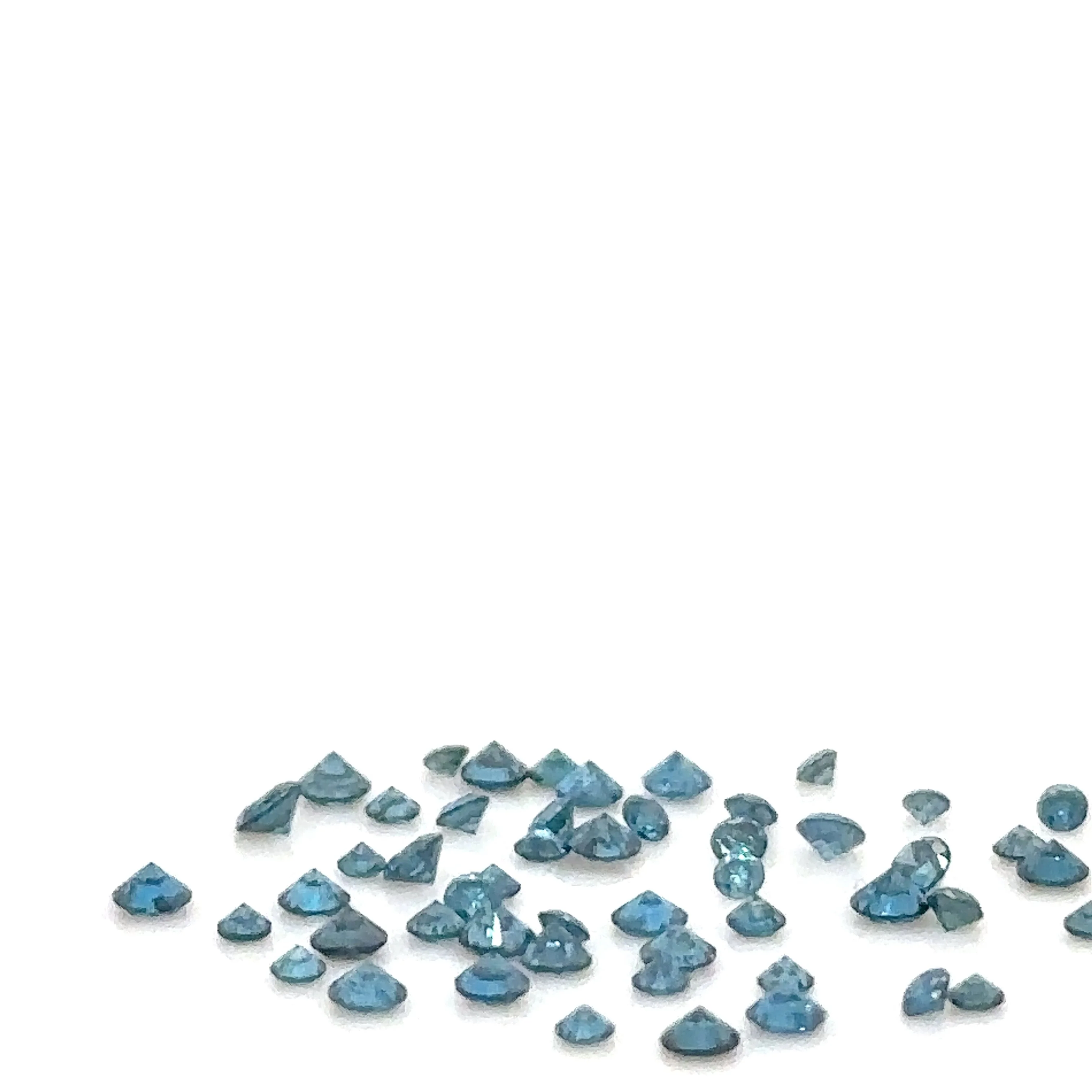 Bespoke Loose Blue Round Brilliant Cut Diamonds 1.00ct - Image 2