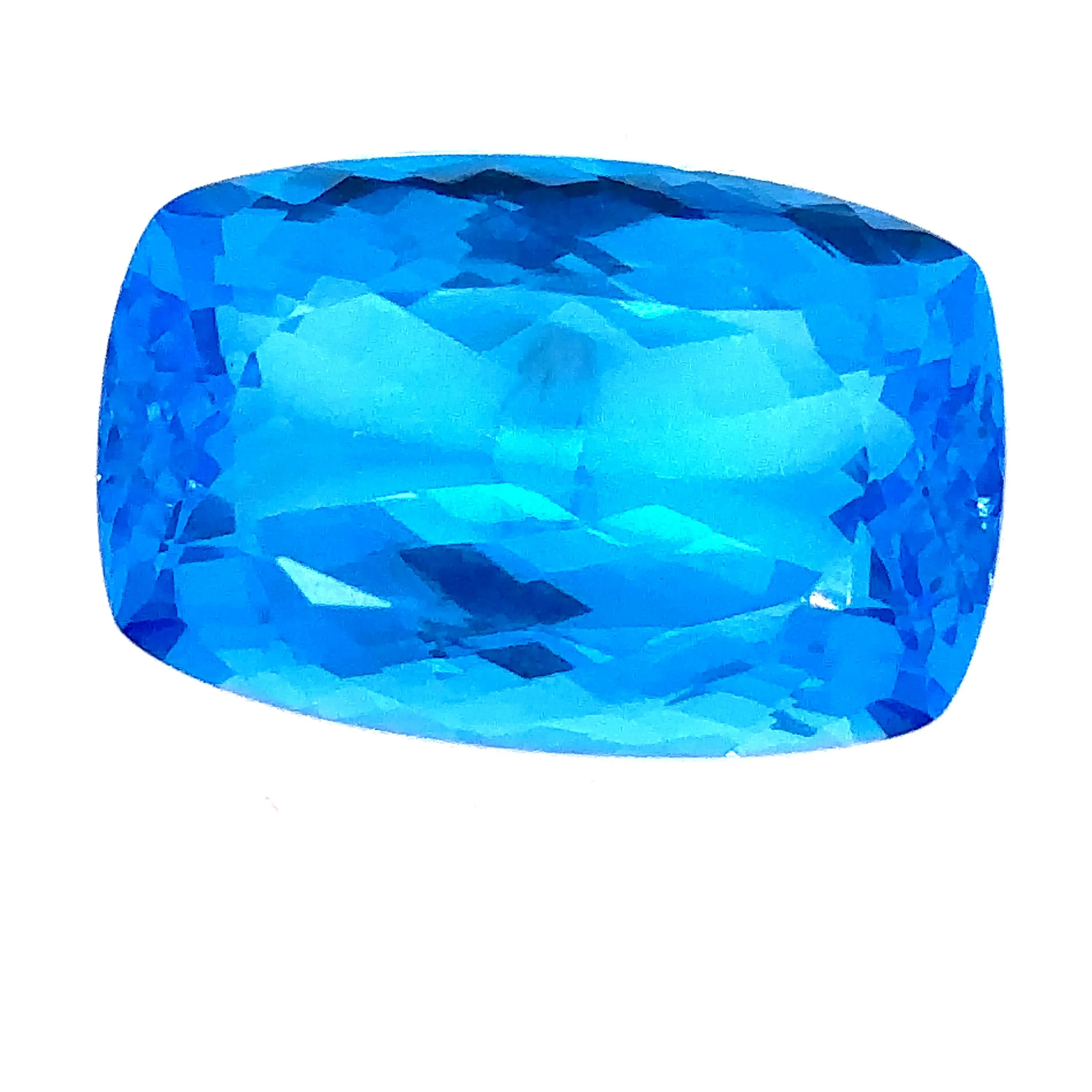 Bespoke Loose Blue Topaz Elongated Cushion Cut 33.3ct - Image 10