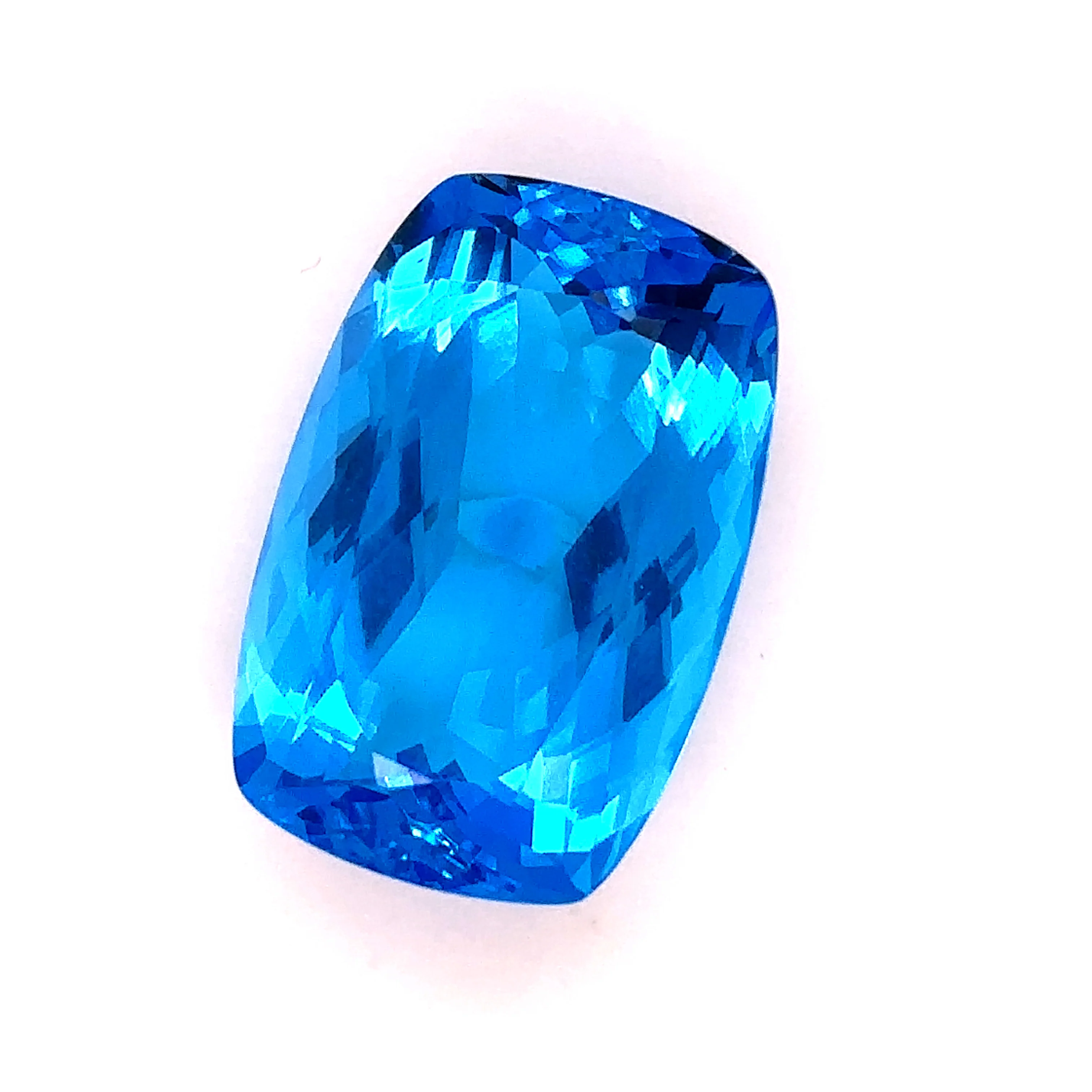 Bespoke Loose Blue Topaz Elongated Cushion Cut 33.3ct - Image 12