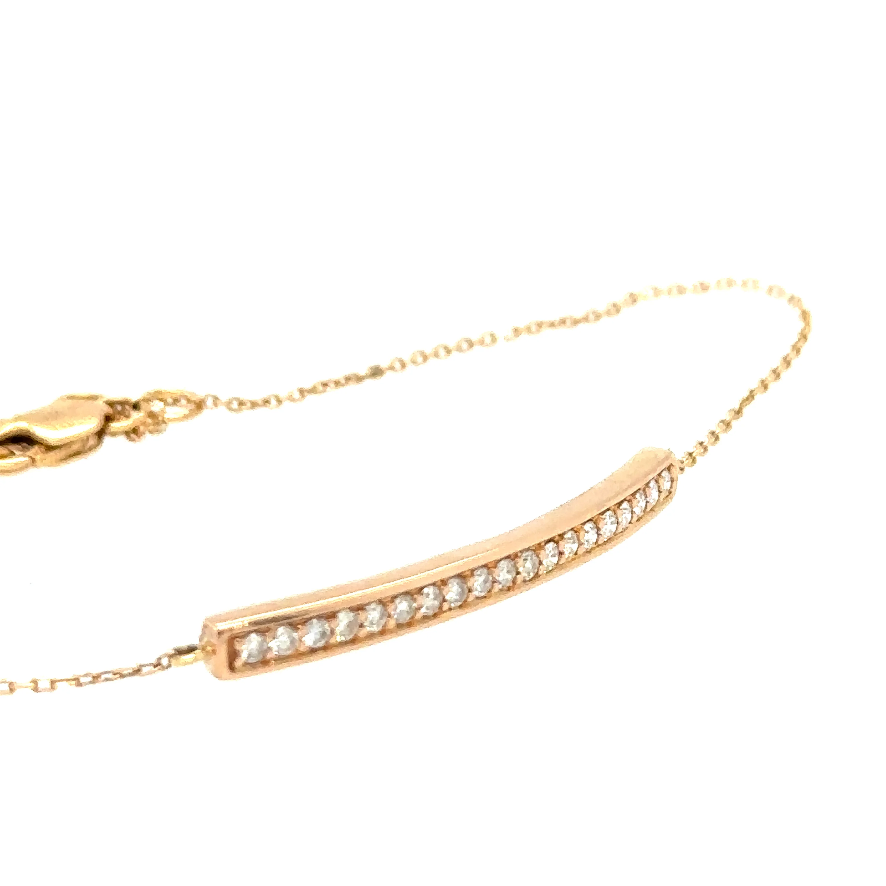 Bespoke Midas 18ct Rose Gold Chain 0.23ct - Image 3