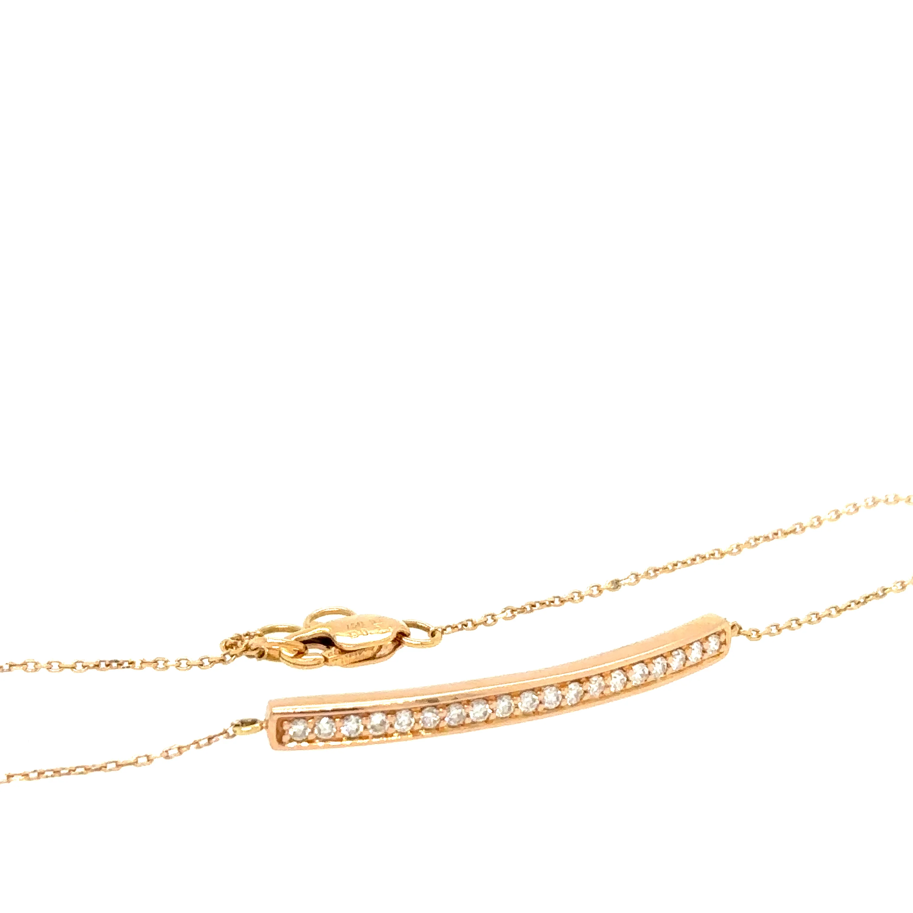 Bespoke Midas 18ct Rose Gold Chain 0.23ct - Image 5