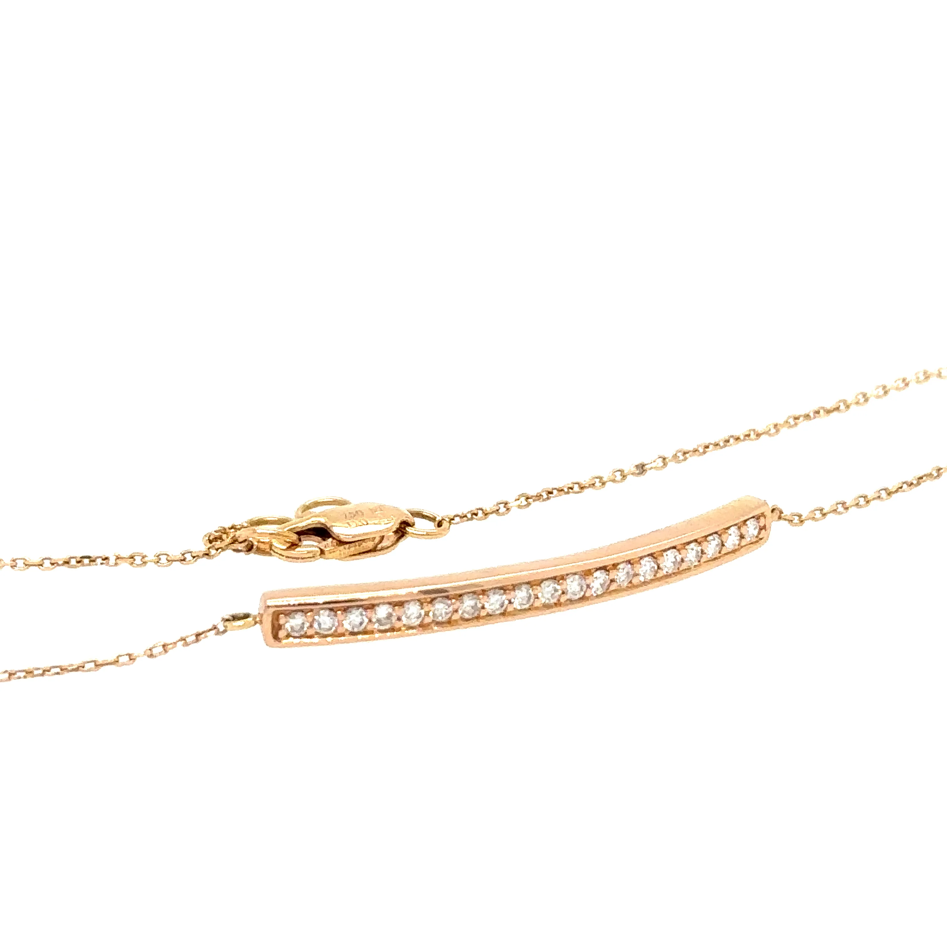Bespoke Midas 18ct Rose Gold Chain 0.23ct - Image 6