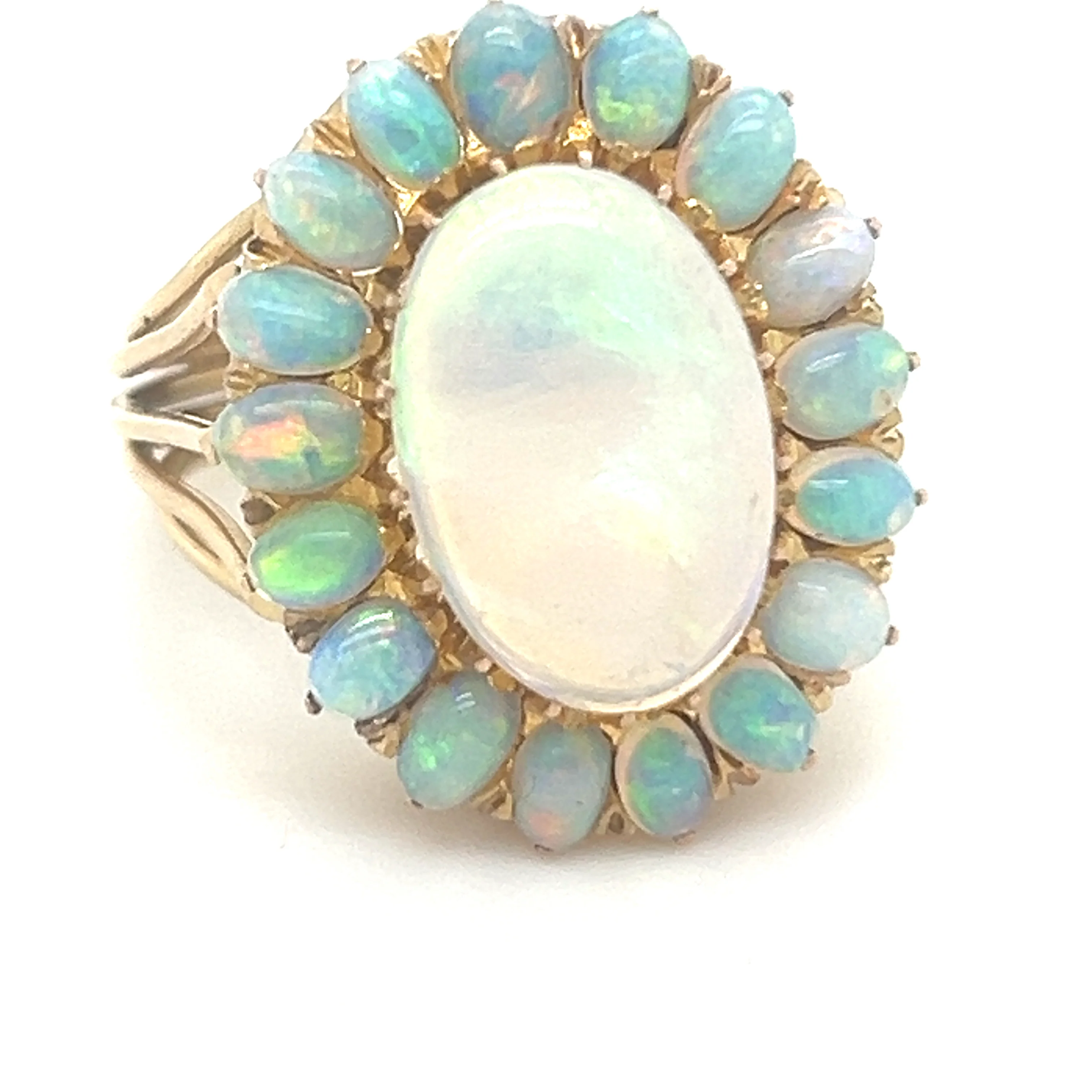 Bespoke Opal Cluster Ring 2.00ct - Image 2