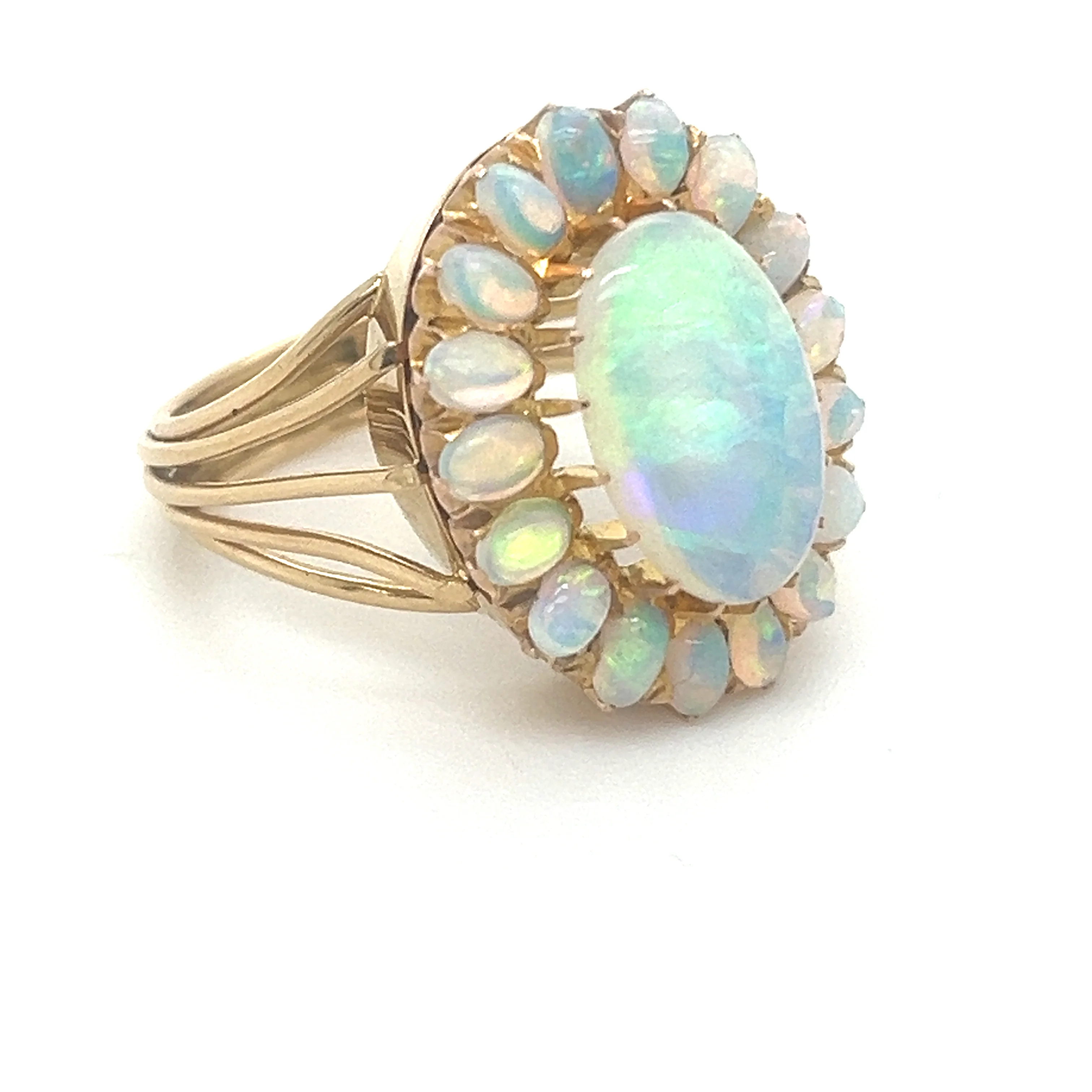 Bespoke Opal Cluster Ring 2.00ct - Image 6