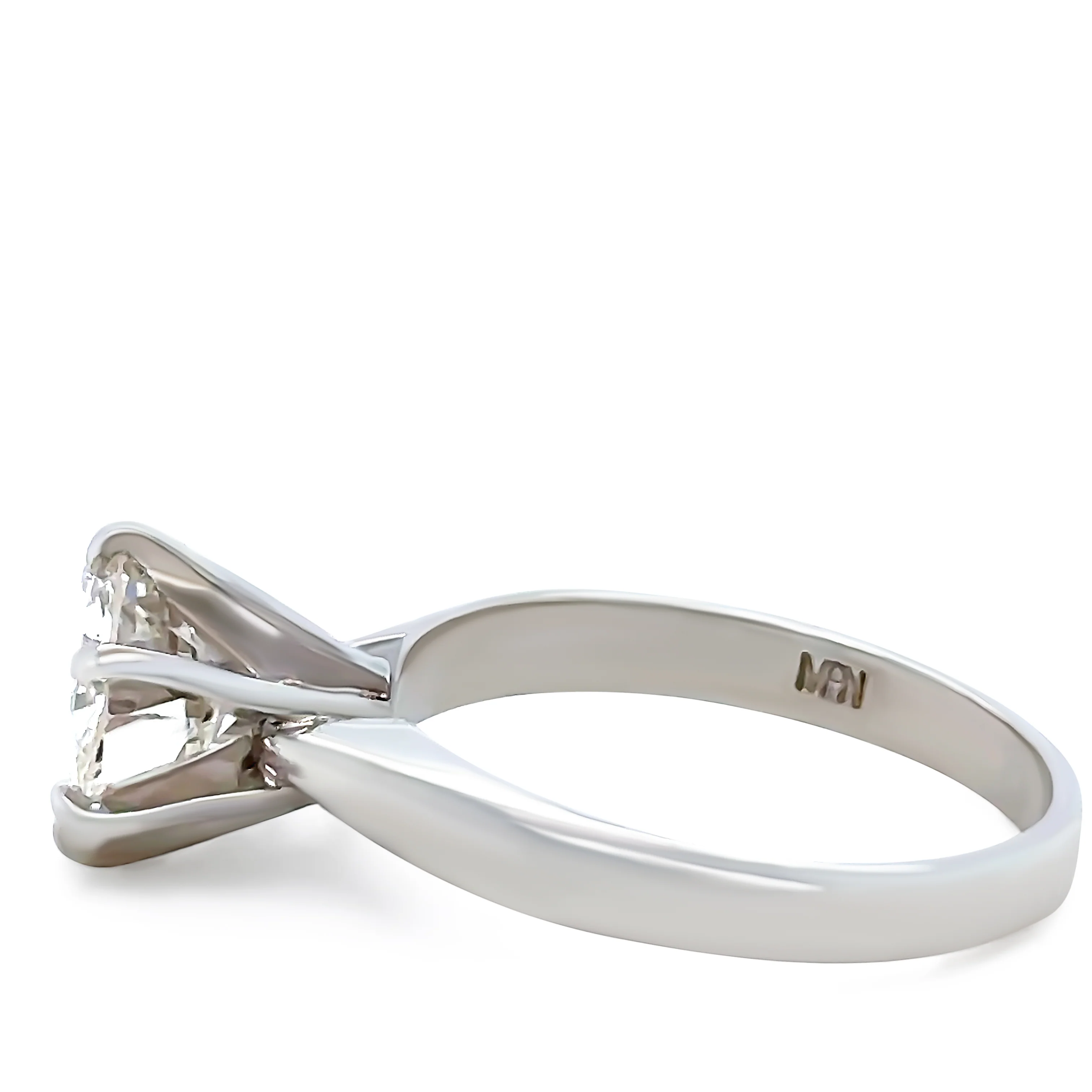 Bespoke Platinum Diamond Engagement Ring 1.48ct - Image 3