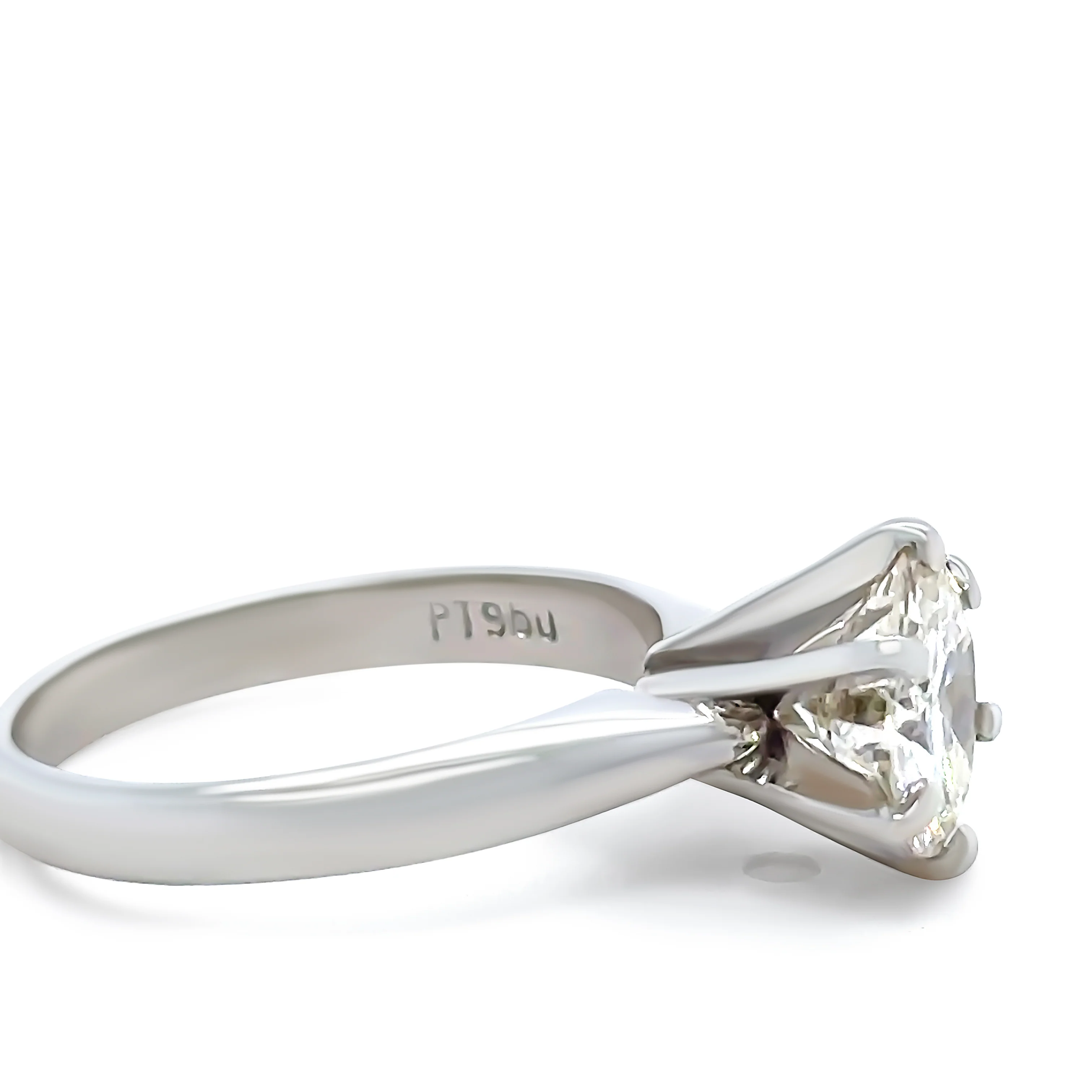 Bespoke Platinum Diamond Engagement Ring 1.48ct - Image 4