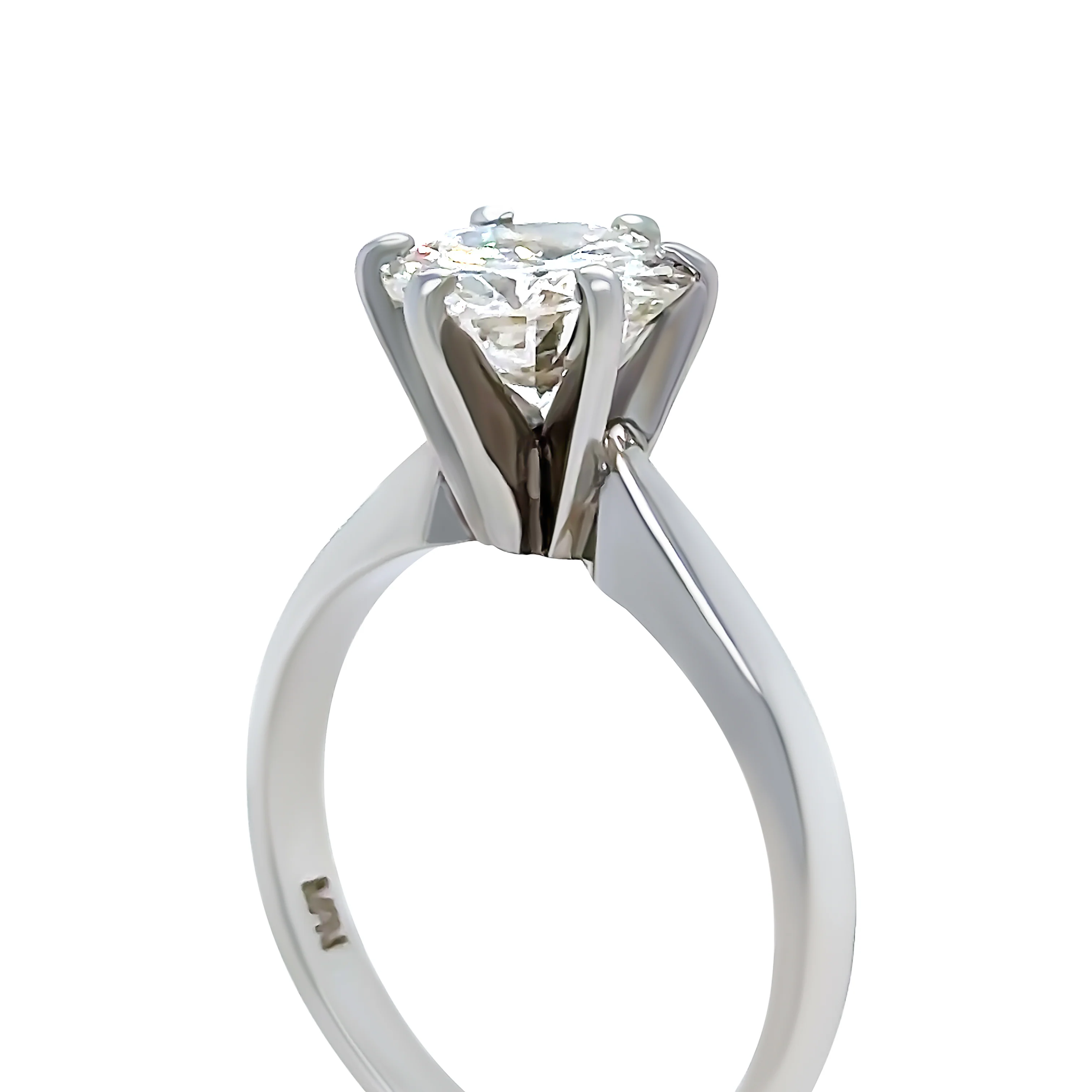 Bespoke Platinum Diamond Engagement Ring 1.48ct - Image 7