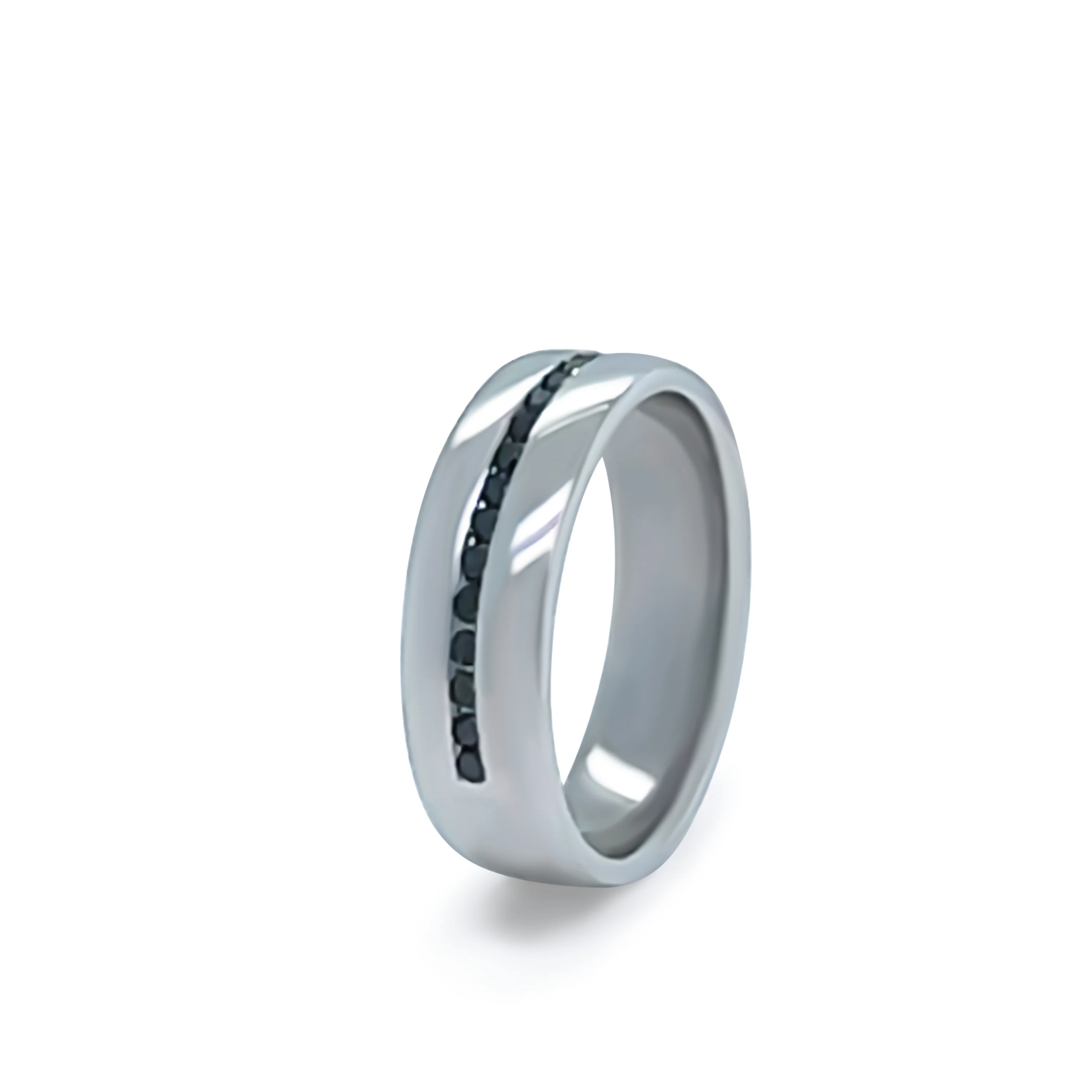 Bespoke Platinum Diamond Wedding Band 0.20ct - Image 3
