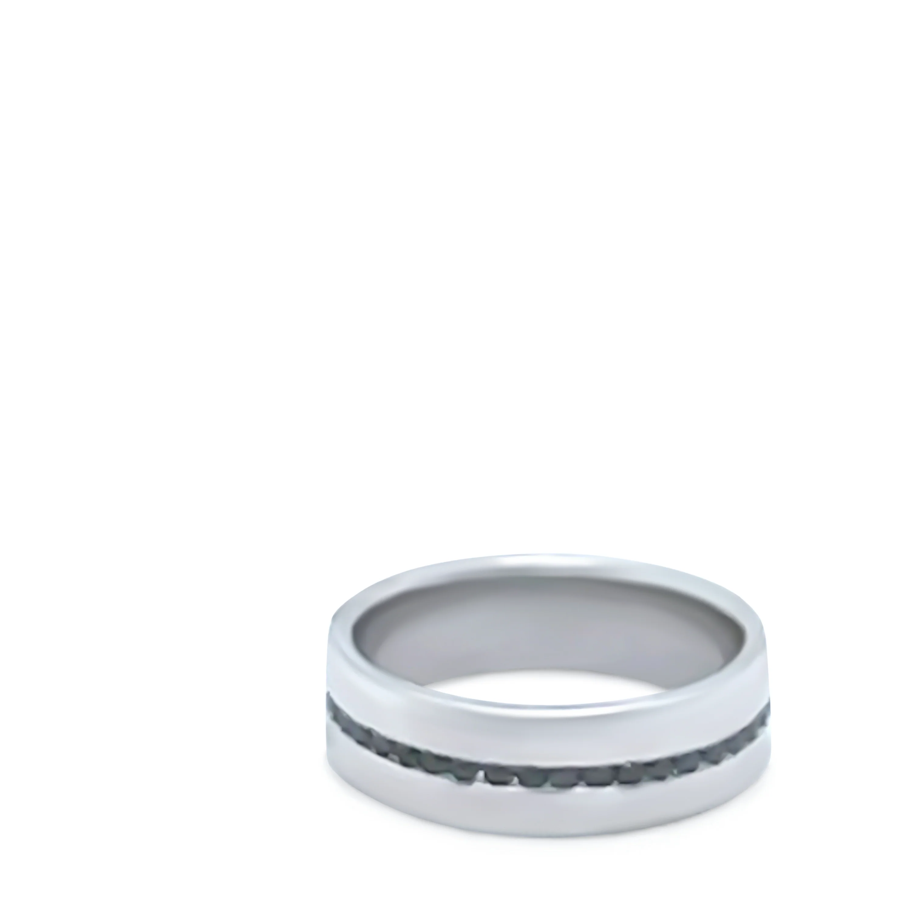 Bespoke Platinum Diamond Wedding Band 0.20ct - Image 6