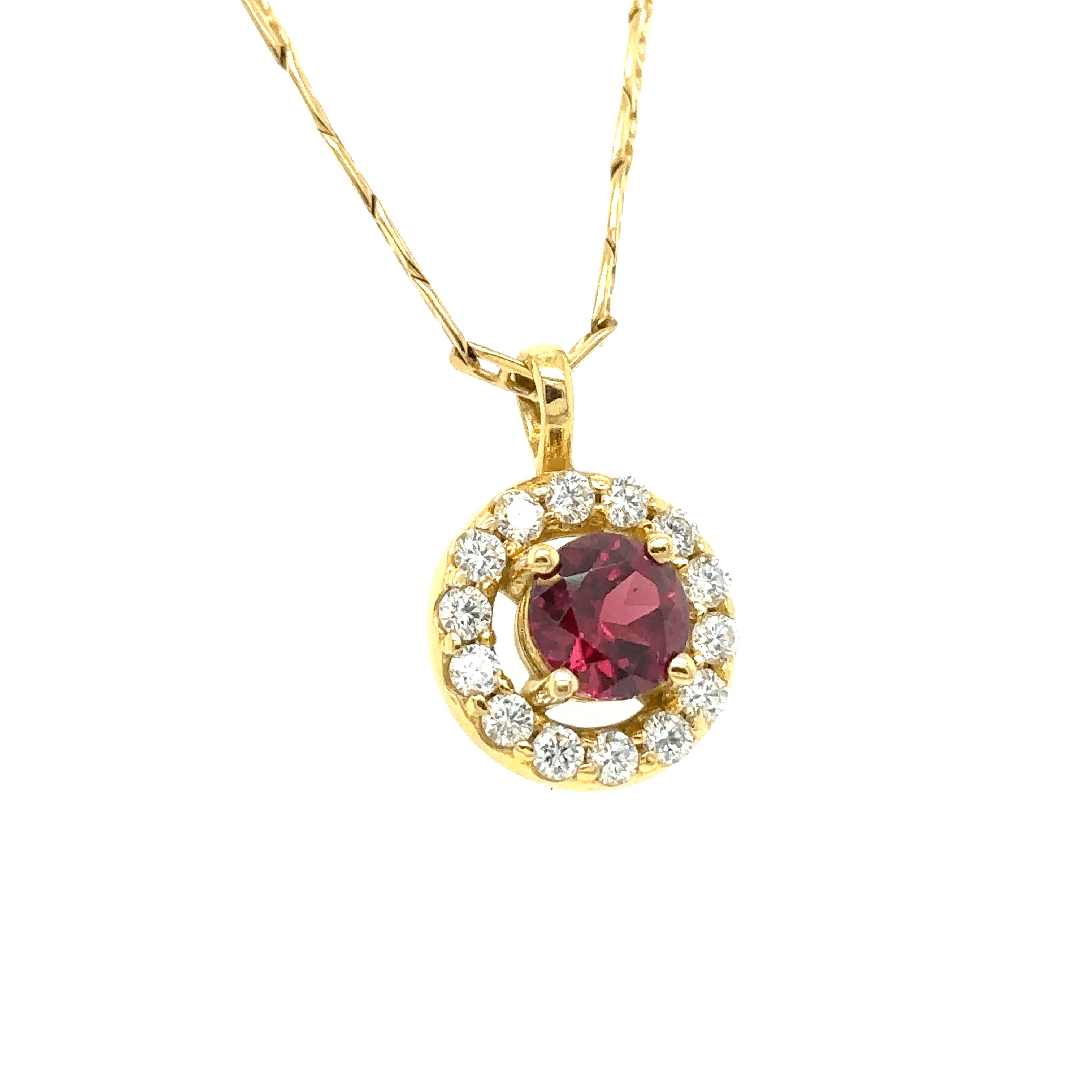 Bespoke Rhodolite Garnet Pendant - Image 3