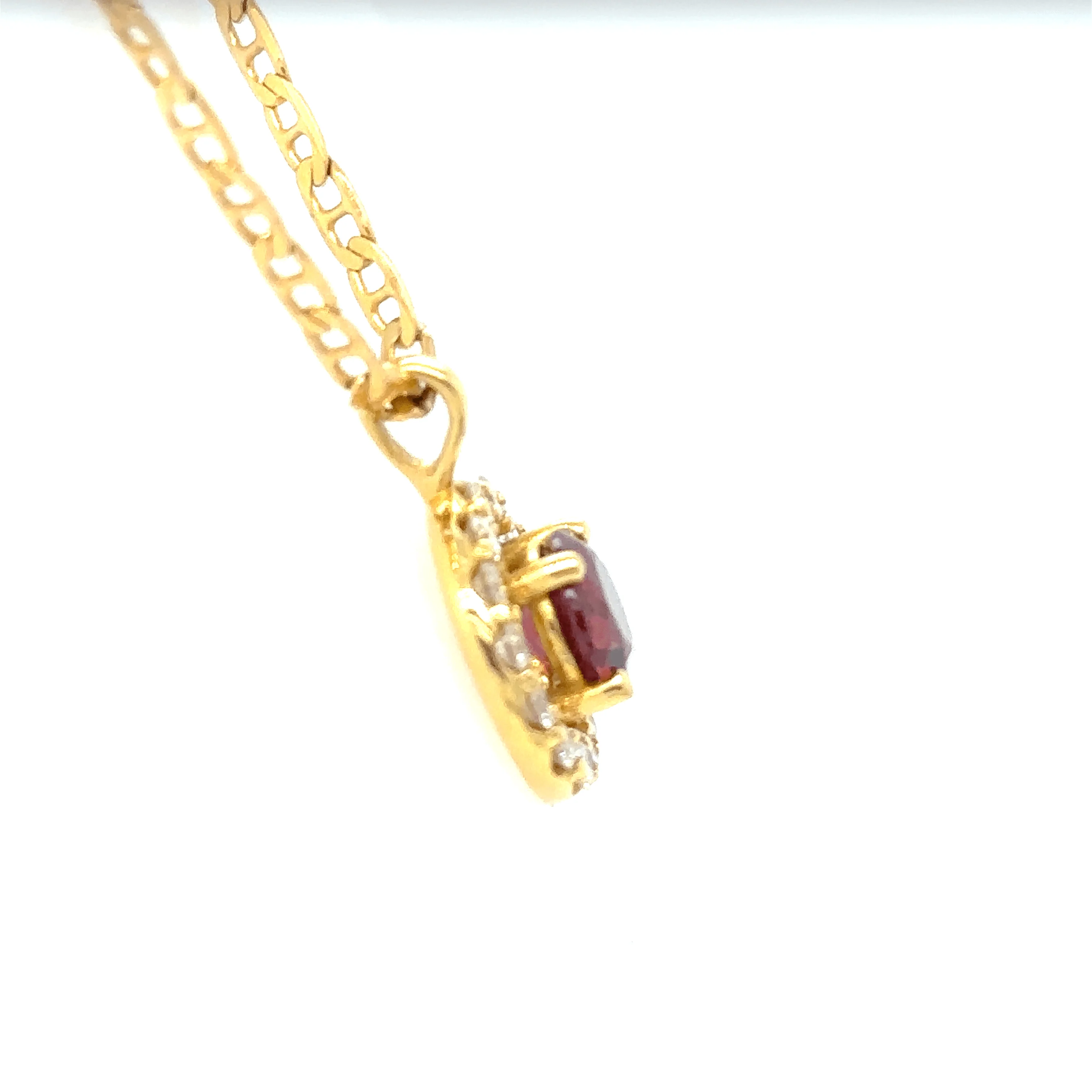 Bespoke Rhodolite Garnet Pendant - Image 6