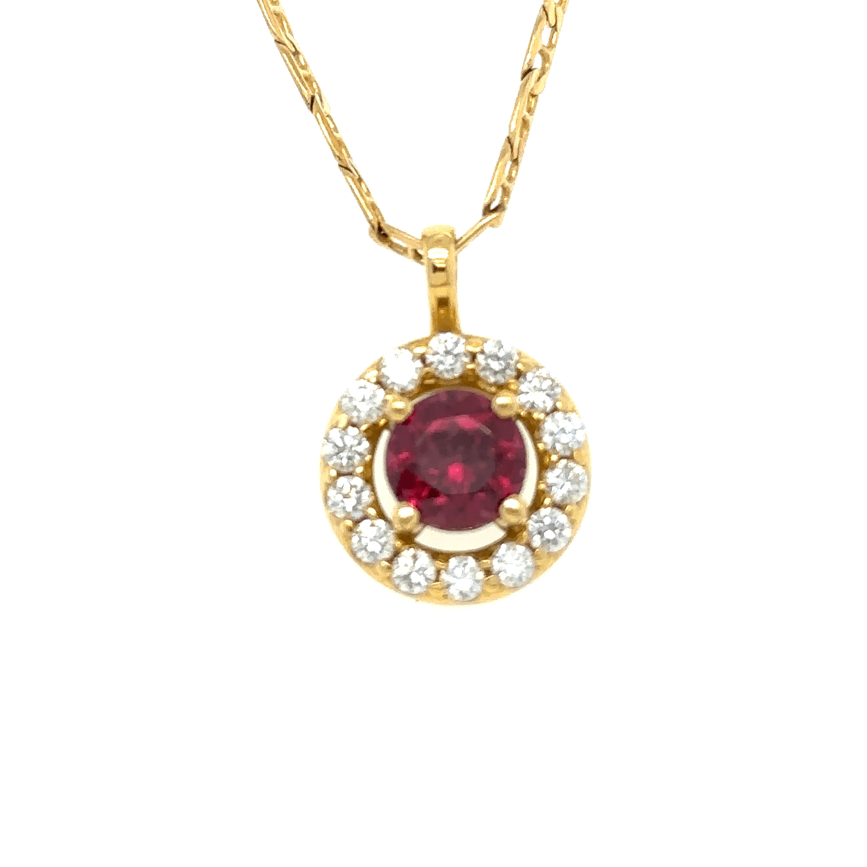Bespoke Rhodolite Garnet Pendant - Image 7