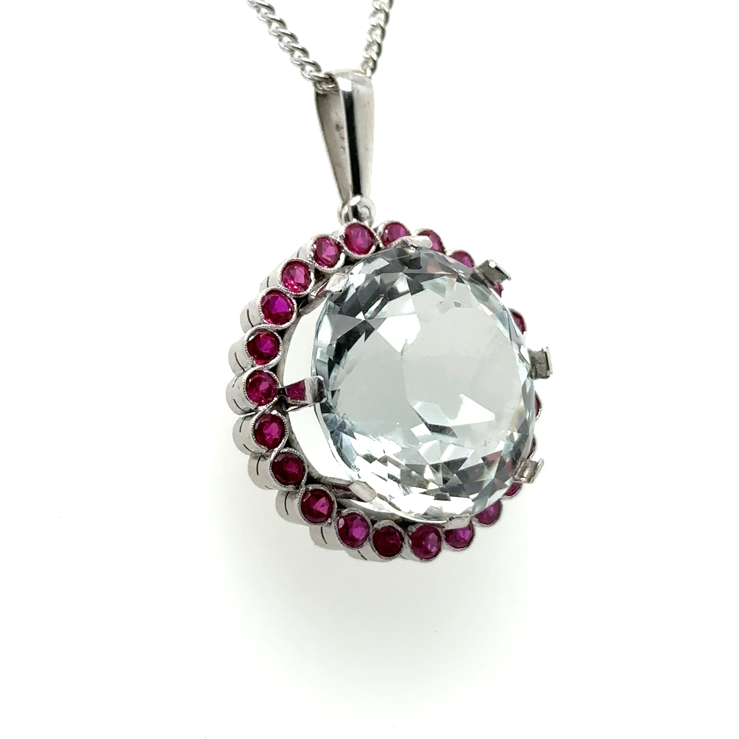 Bespoke Rock Crystal Cluster Pendant 30ct - Image 2