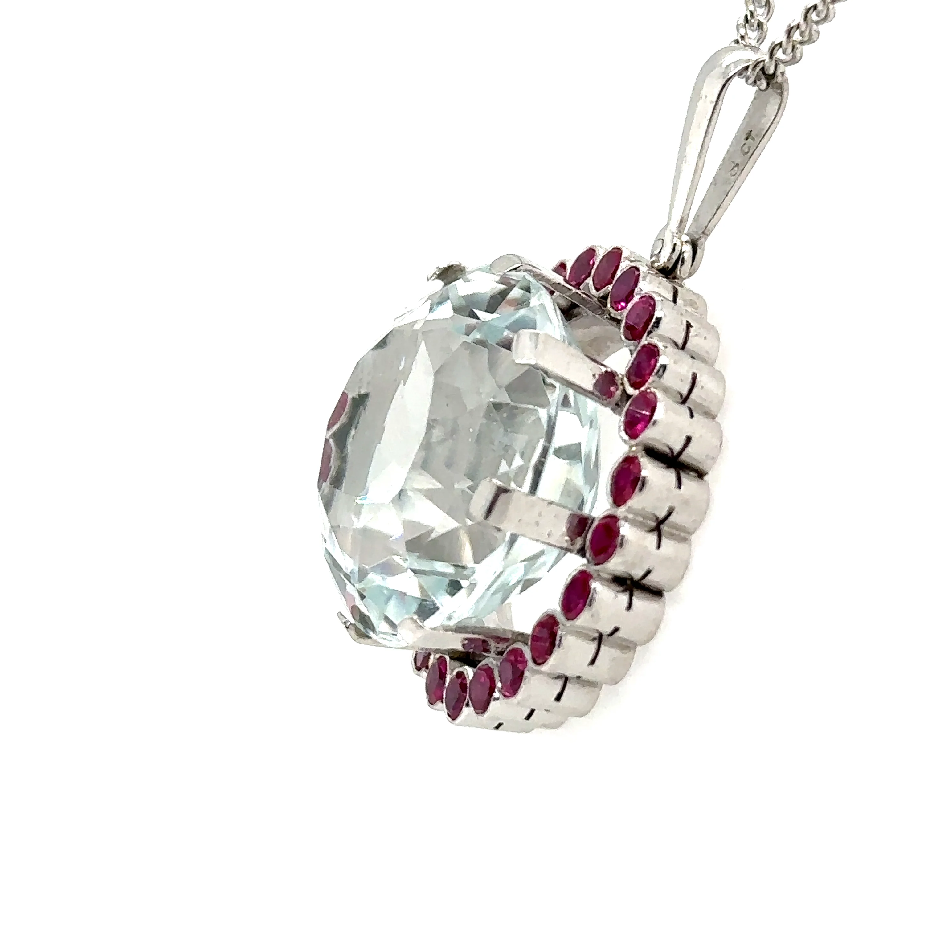 Bespoke Rock Crystal Cluster Pendant 30ct - Image 4