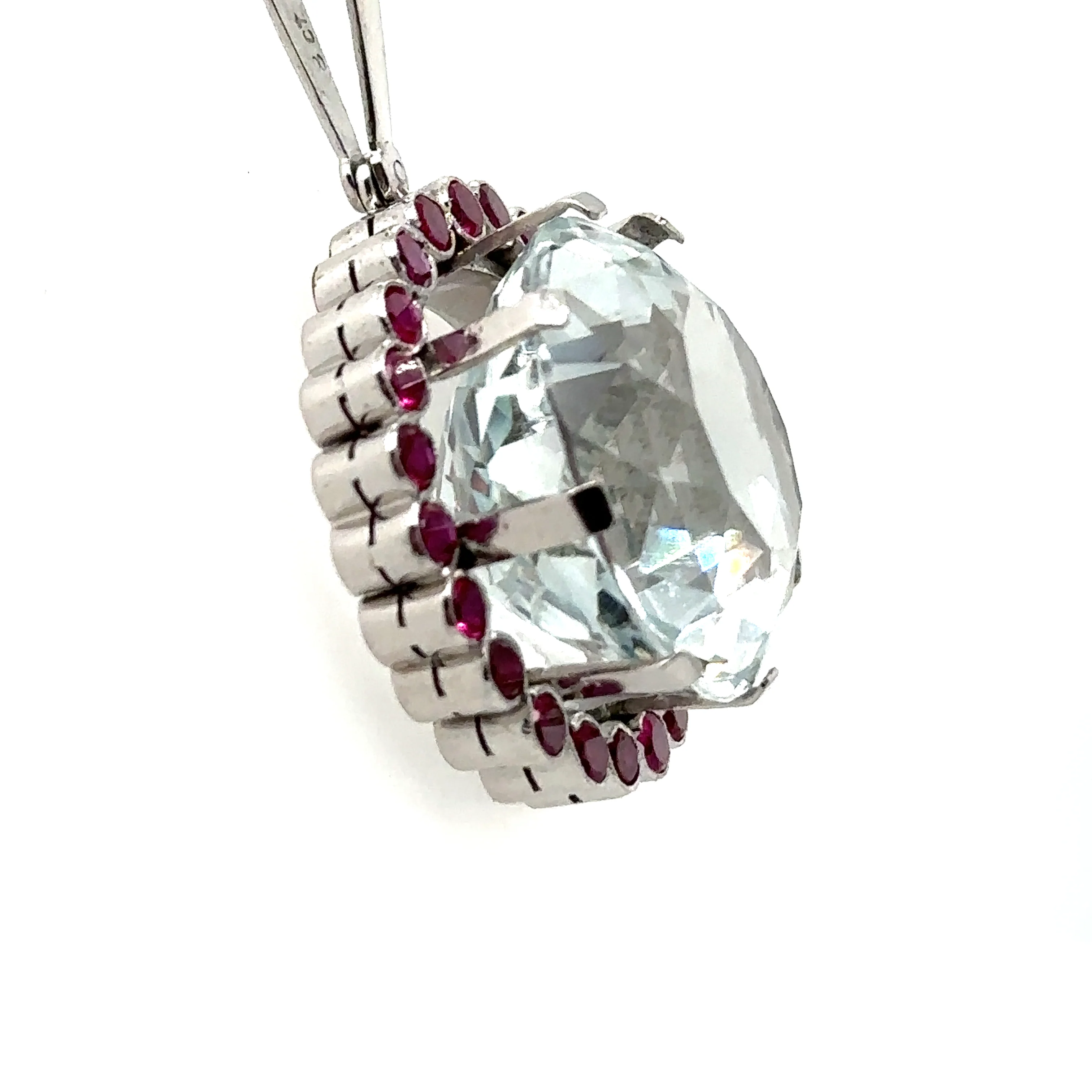 Bespoke Rock Crystal Cluster Pendant 30ct - Image 6