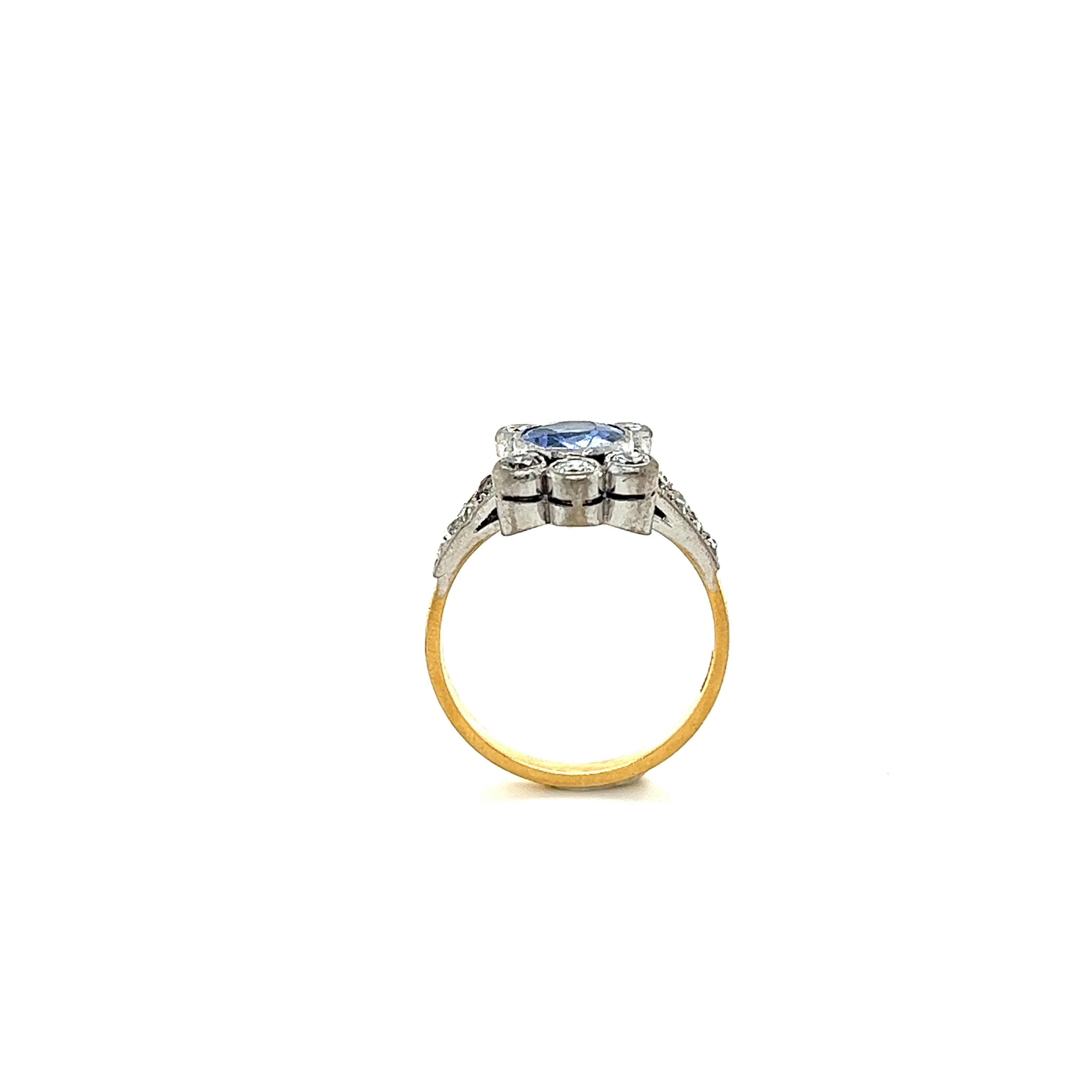 Bespoke Sapphire And Diamond Cluster Ring 2.42ct - Image 5