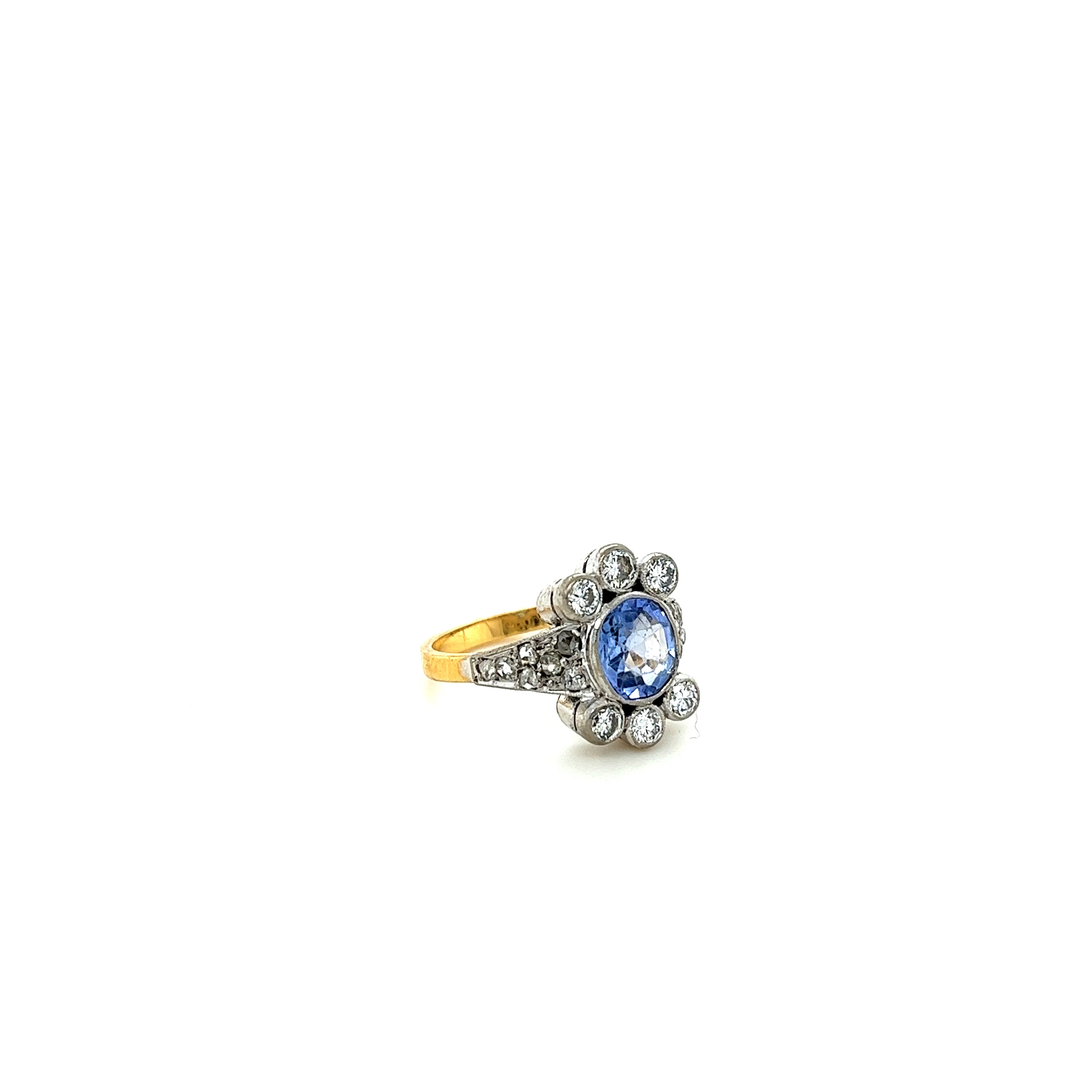 Bespoke Sapphire And Diamond Cluster Ring 2.42ct - Image 6