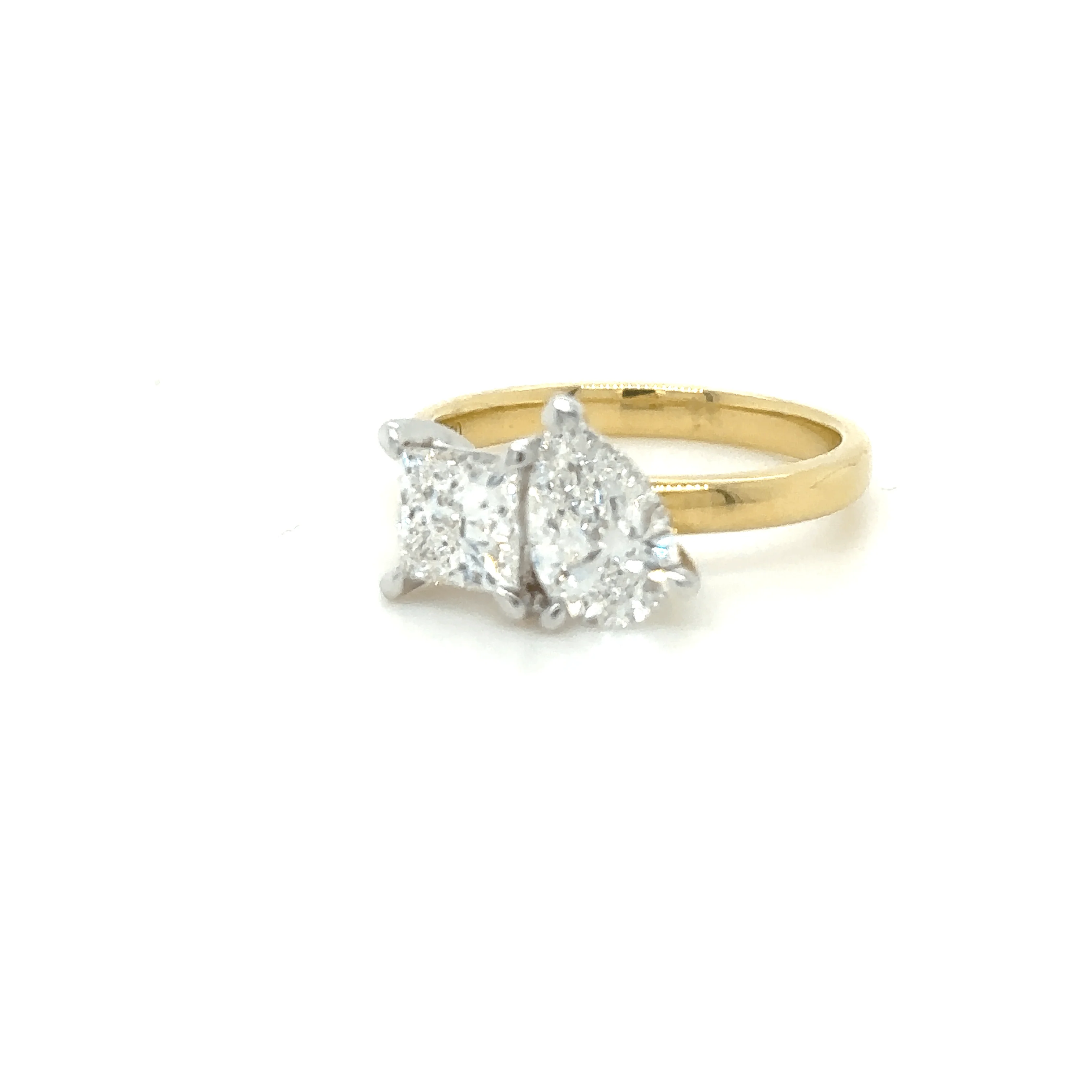Bespoke Yellow & White Gold Engagement ring 2.0ct - Image 10