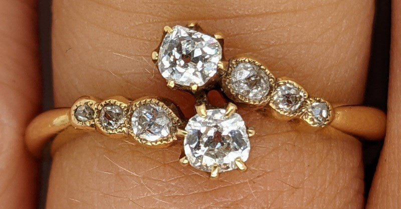 Antique Burmingham Diamond Ring - Image 11