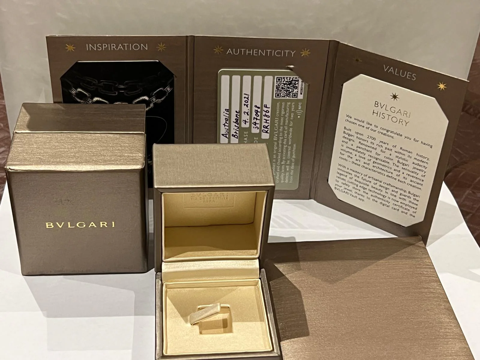 Bvlgari 18ct Rose Gold B.Zero1 Four Band Ring 8g - Image 7