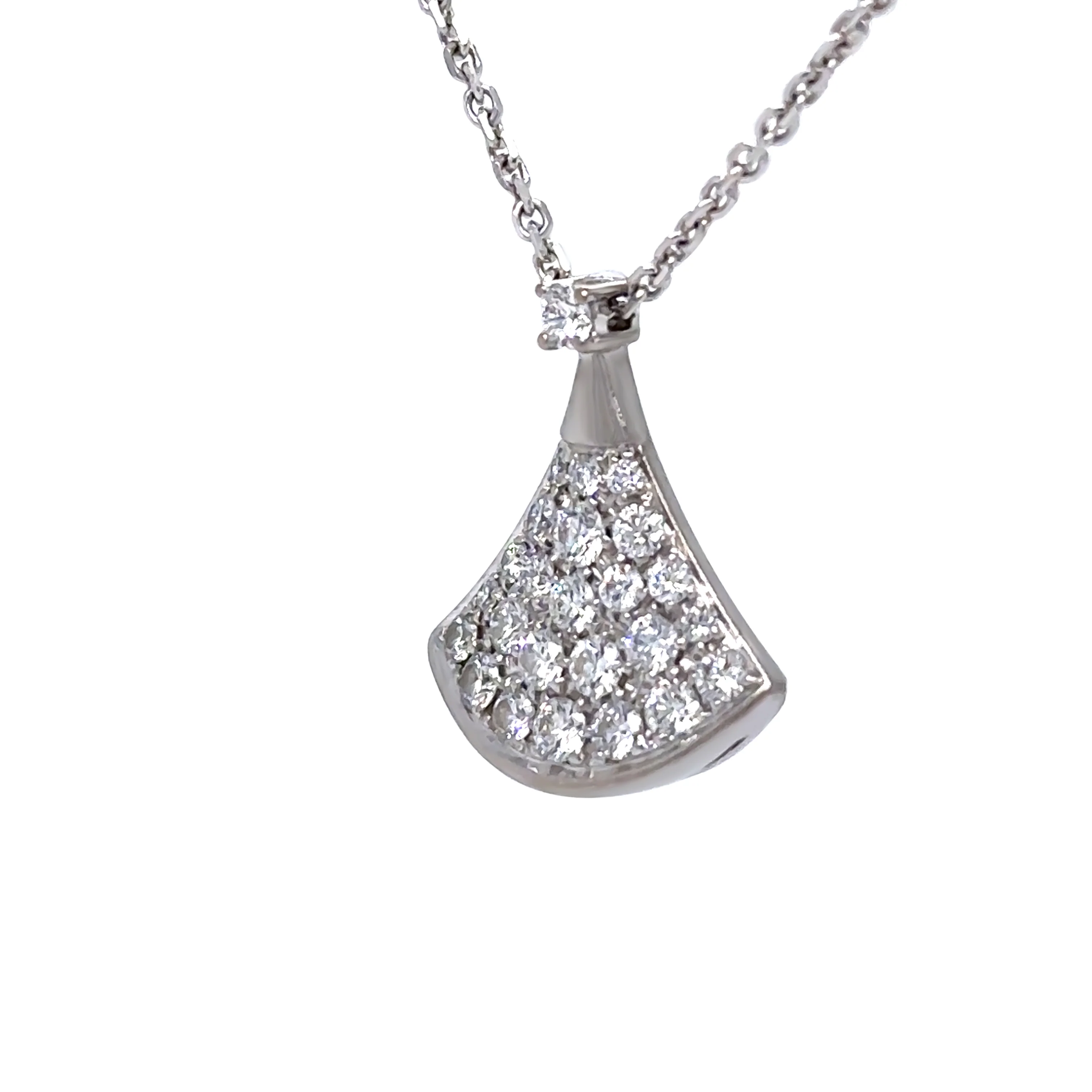 Bvlgari 18ct White Gold Divas’ Dream Necklace 0.45ct 5.41g - Image 2