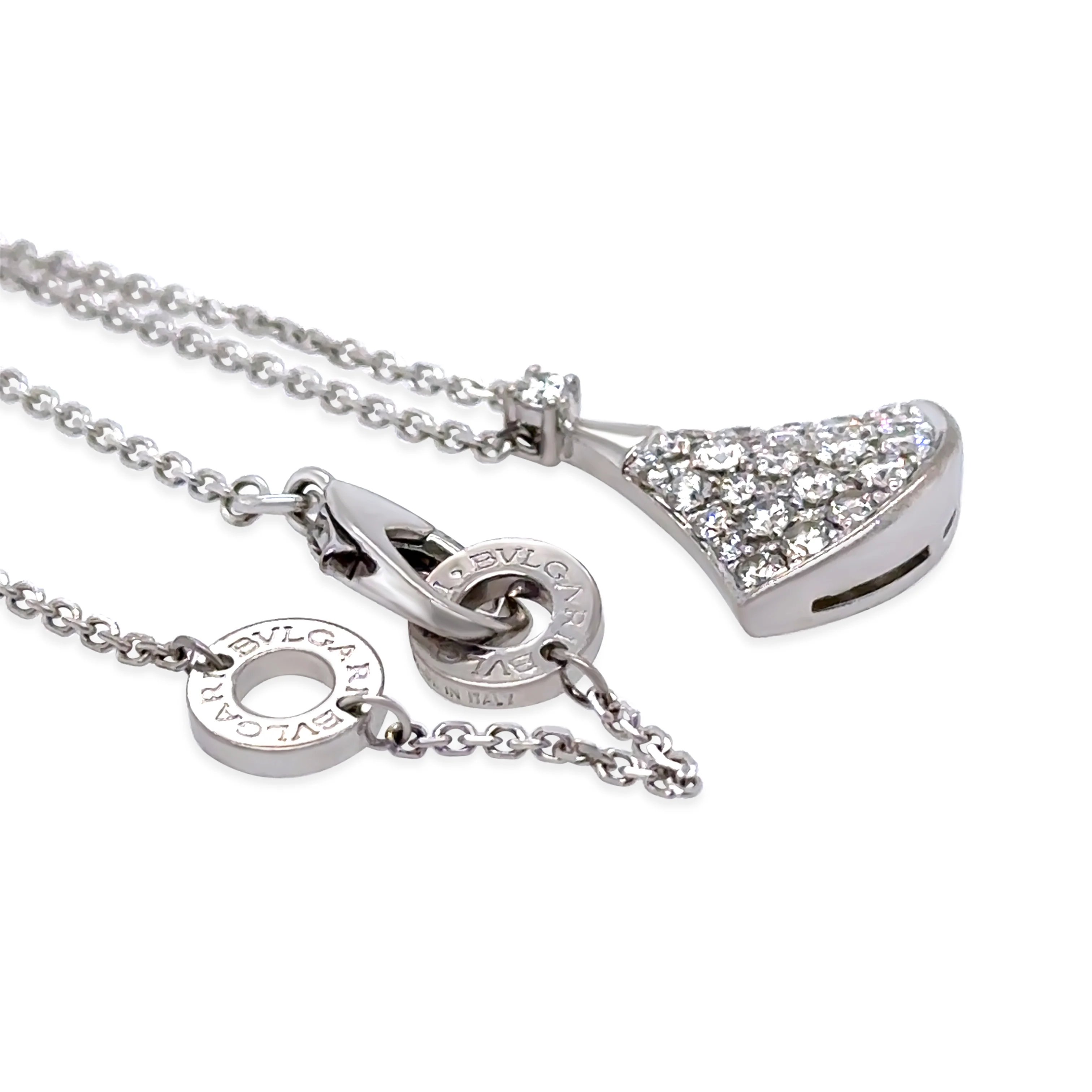 Bvlgari 18ct White Gold Divas’ Dream Necklace 0.45ct 5.41g - Image 4
