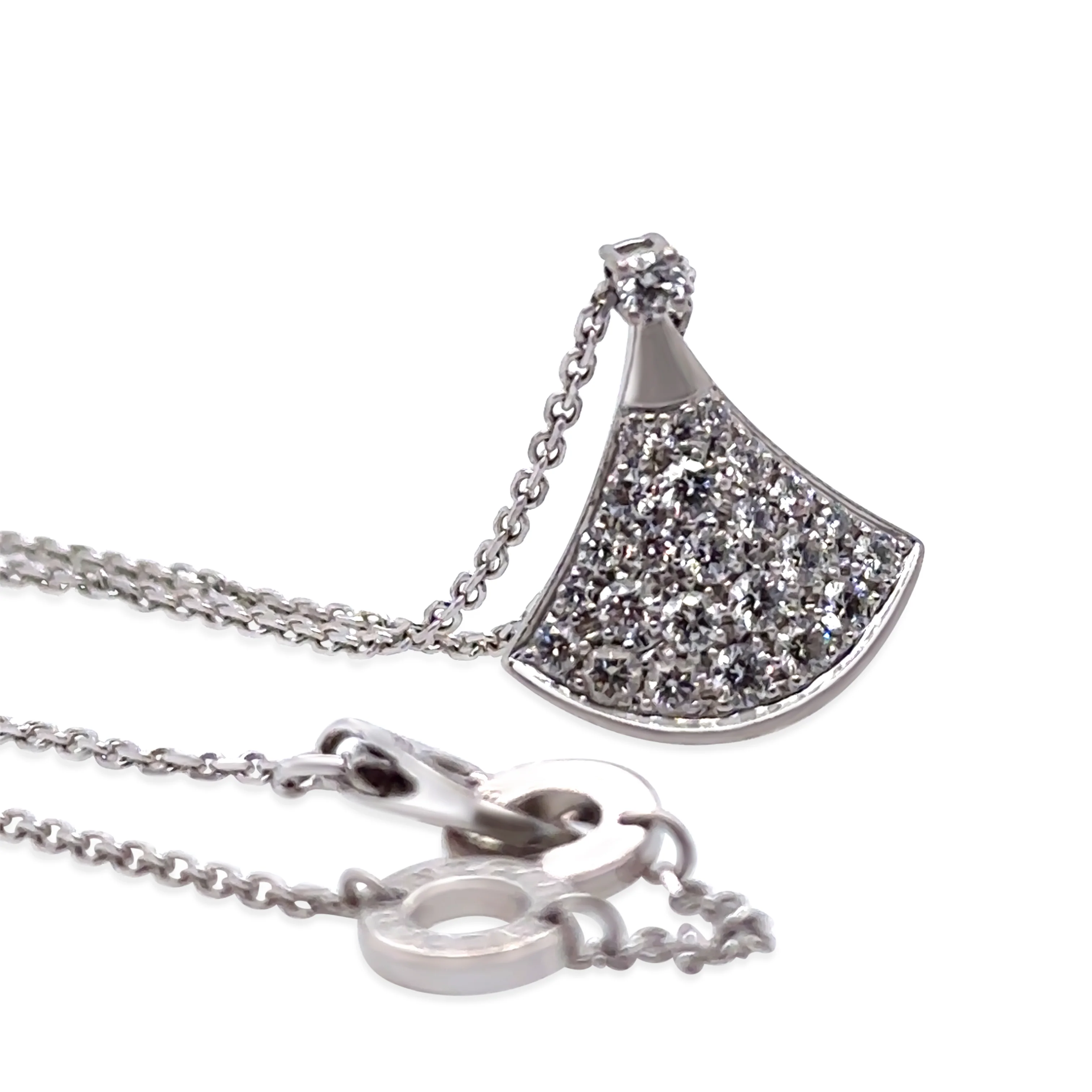 Bvlgari 18ct White Gold Divas’ Dream Necklace 0.45ct 5.41g - Image 5