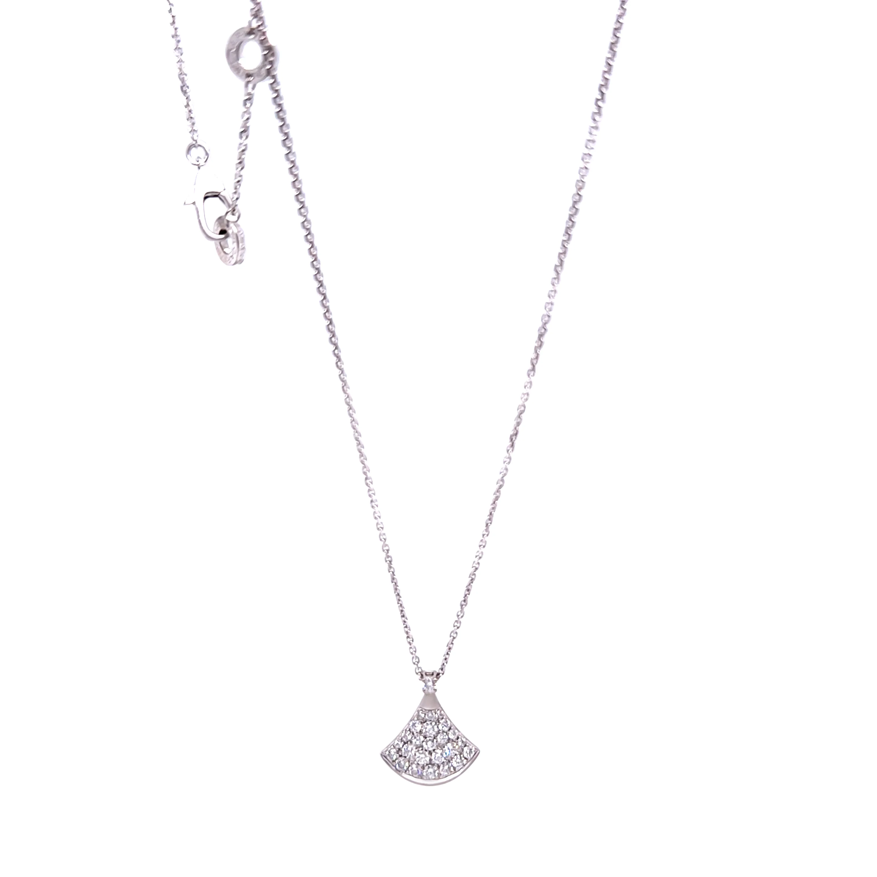 Bvlgari 18ct White Gold Divas’ Dream Necklace 0.45ct 5.41g - Image 7