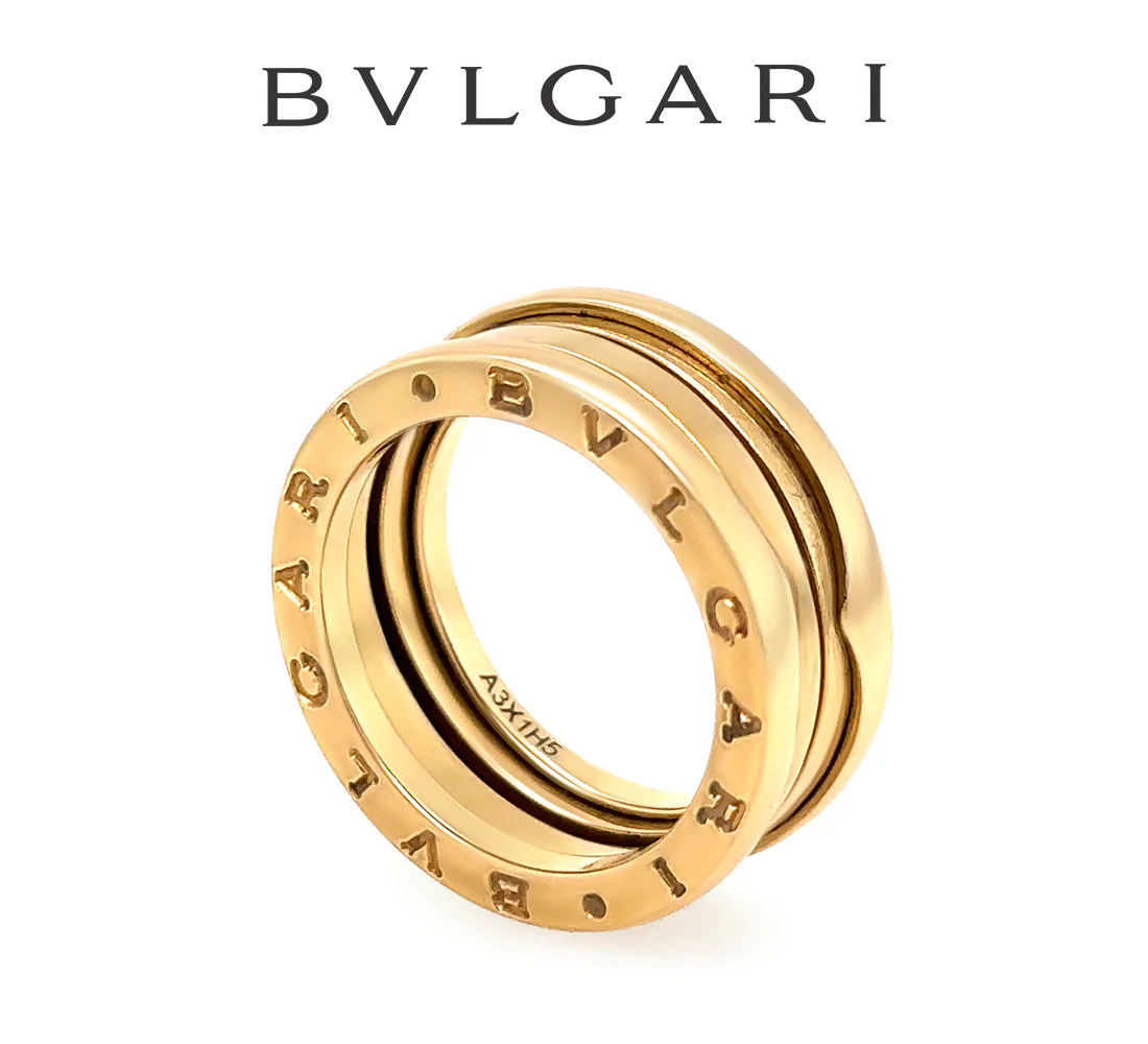 Bvlgari 18ct Yellow Gold B.Zero1 3-Band Ring 9.88g