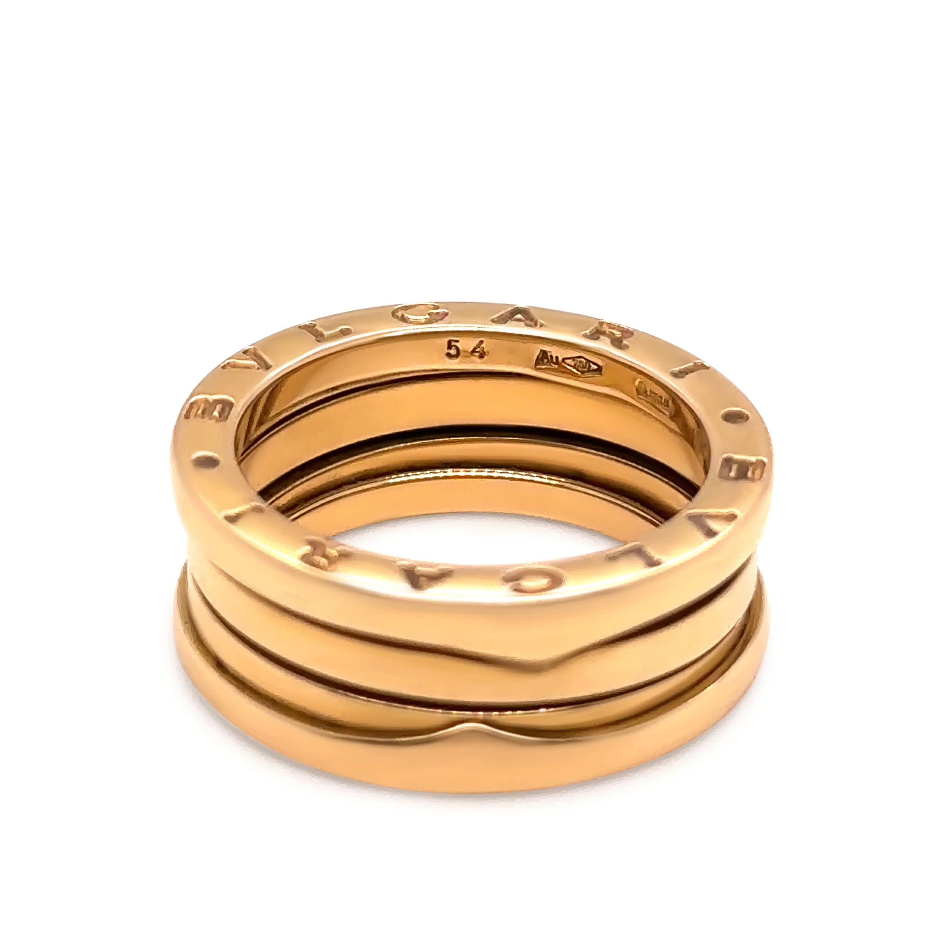 Bvlgari 18ct Yellow Gold B.Zero1 3-Band Ring 9.88g - Image 5