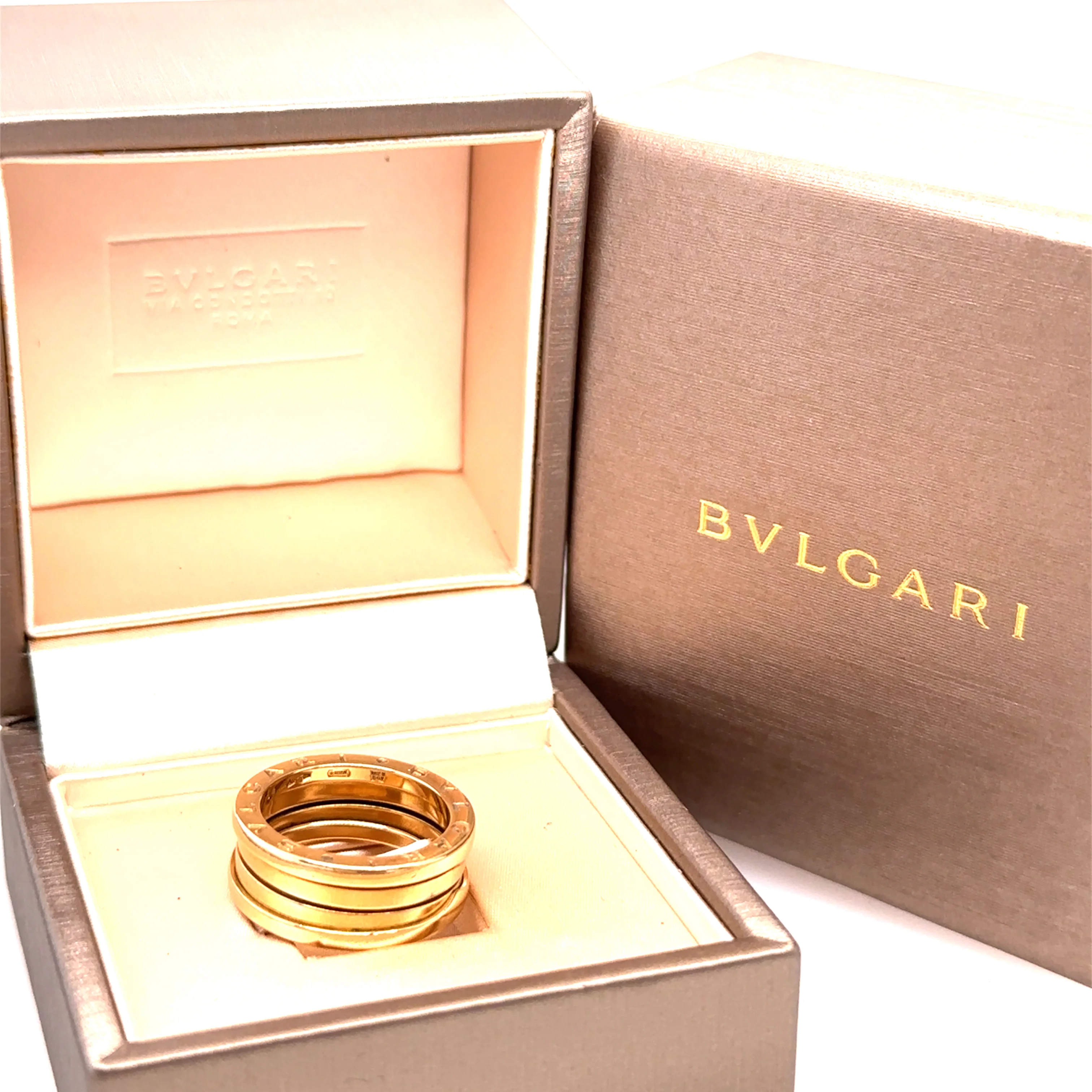 Bvlgari 18ct Yellow Gold B.Zero1 3-Band Ring 9.88g - Image 7