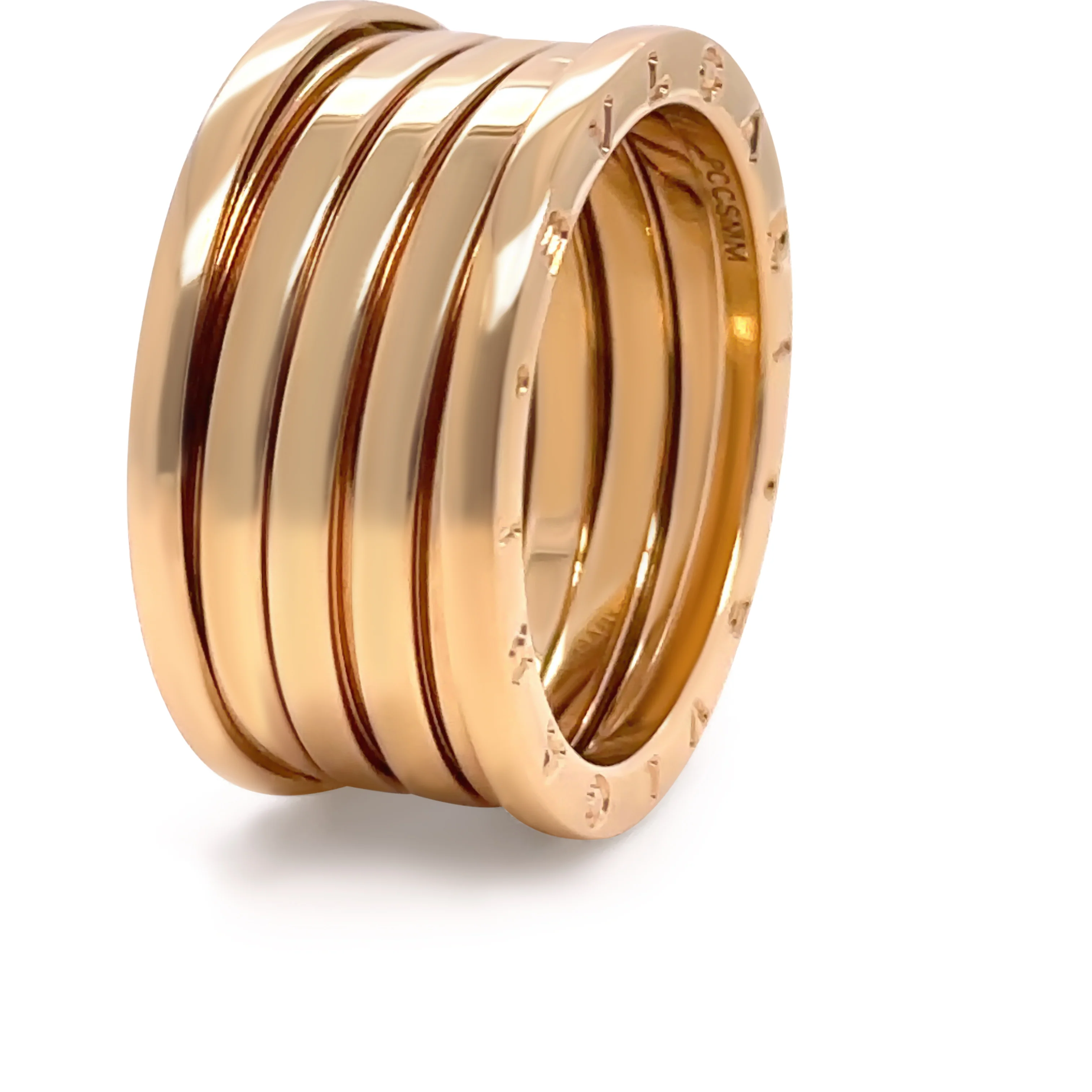 Bvlgari 18ct Yellow Gold B.Zero1 XX Anniversary Five-Band Ring 15.1g - Image 4