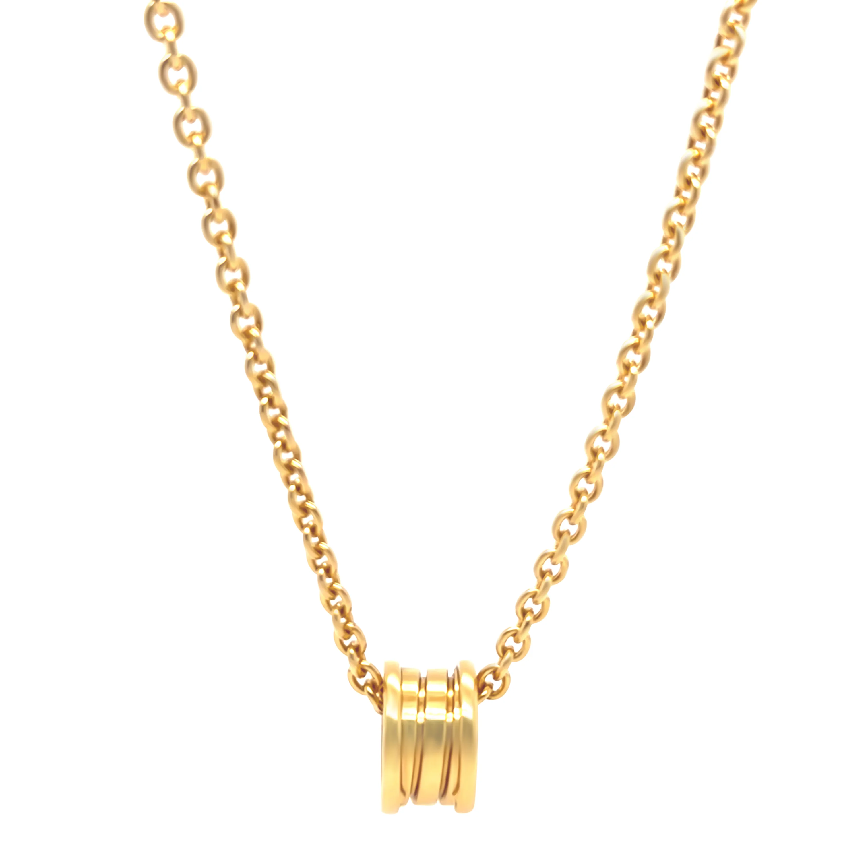 Bvlgari 18ct Yellow Gold Catene Chain Necklace with B.Zero1 Mini Pendant 37.31g - Image 2
