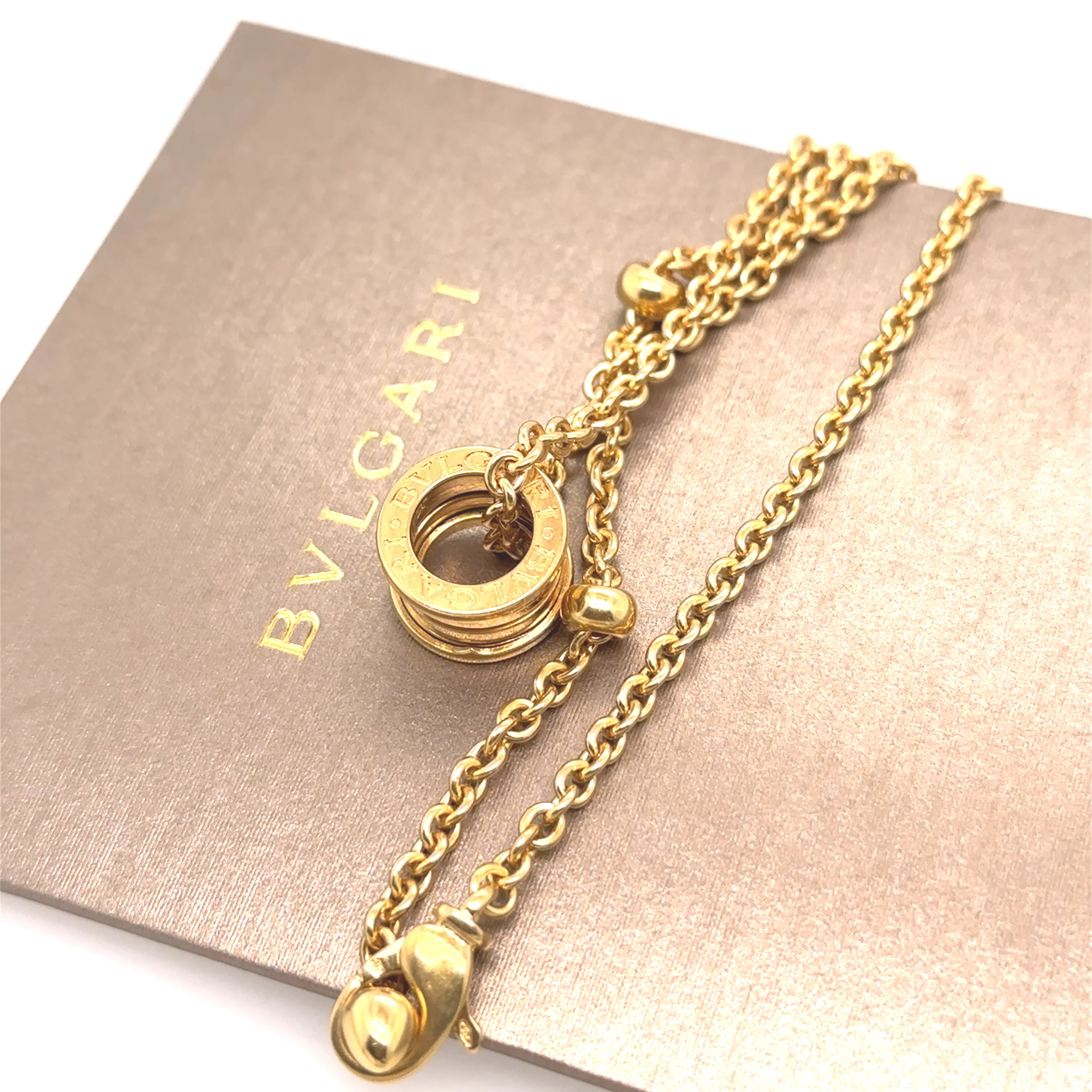 Bvlgari 18ct Yellow Gold Catene Chain Necklace with B.Zero1 Mini Pendant 37.31g - Image 7