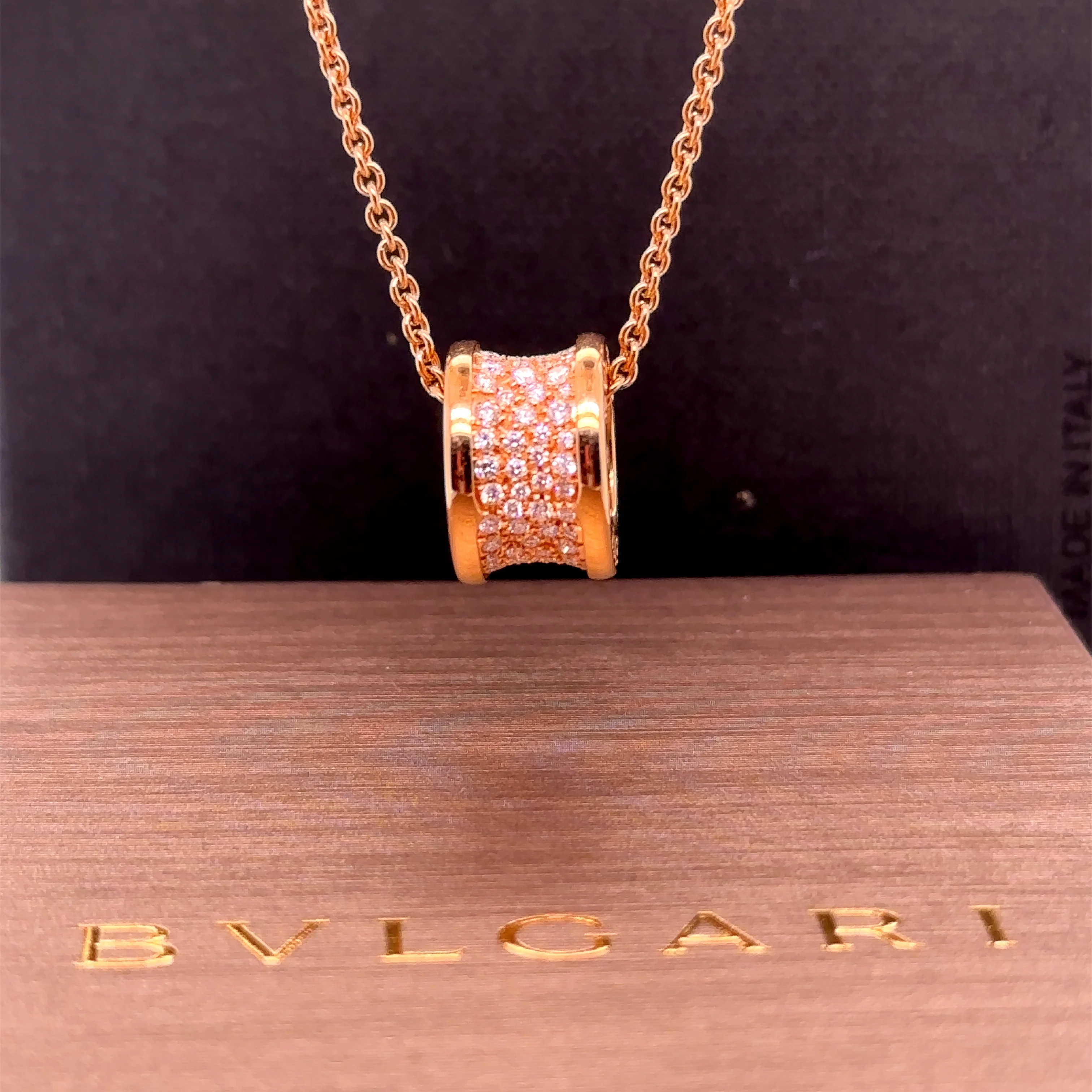 Bvlgari B.Zero 1 Necklace Rose Gold 0.87ct - Image 5