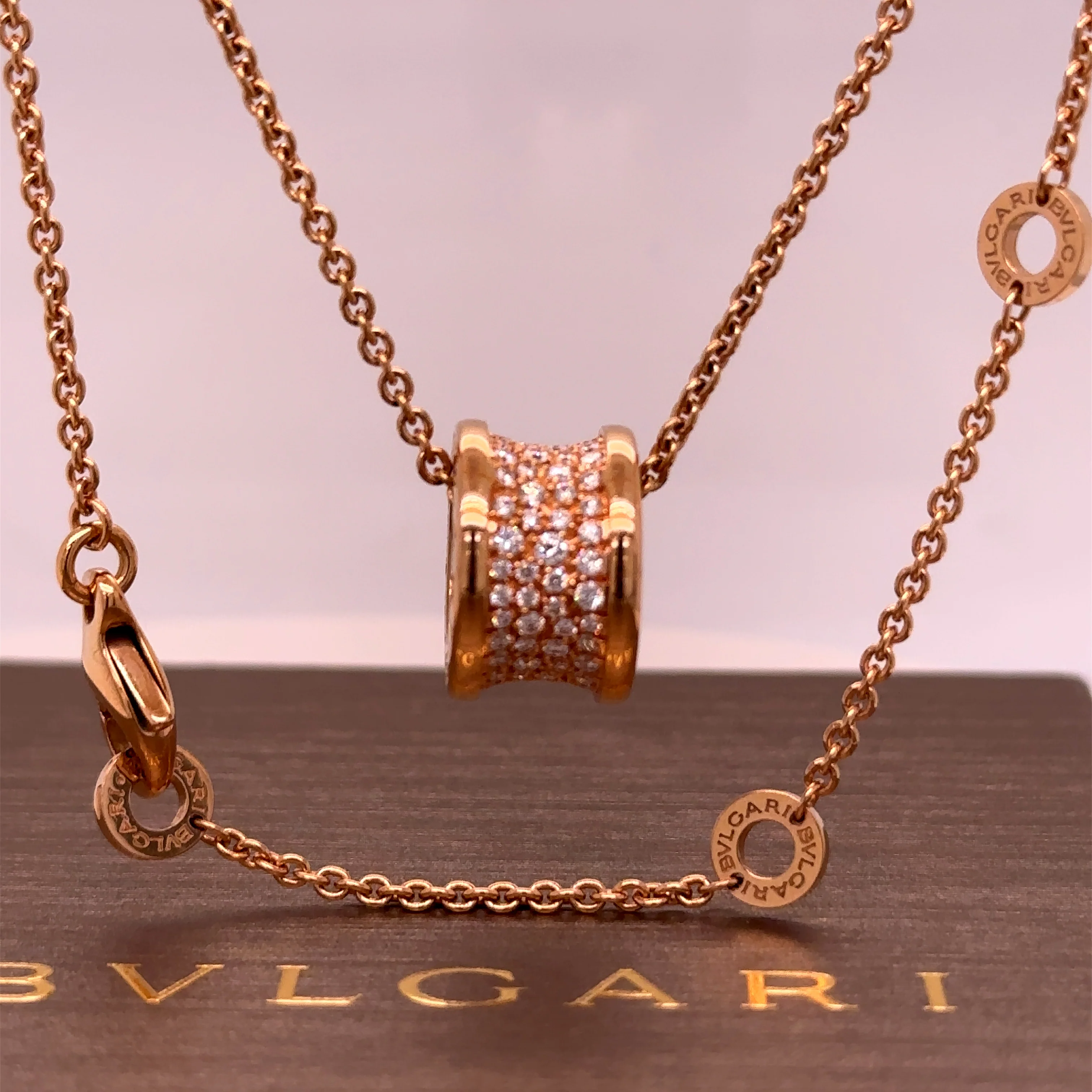 Bvlgari B.Zero 1 Necklace Rose Gold 0.87ct - Image 6