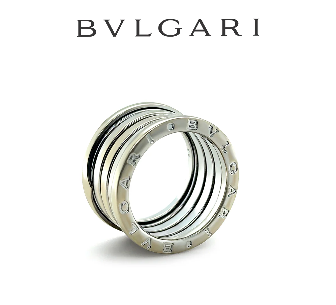 Bvlgari B.zero1 18ct White Gold 4-Band Ring 12.78g