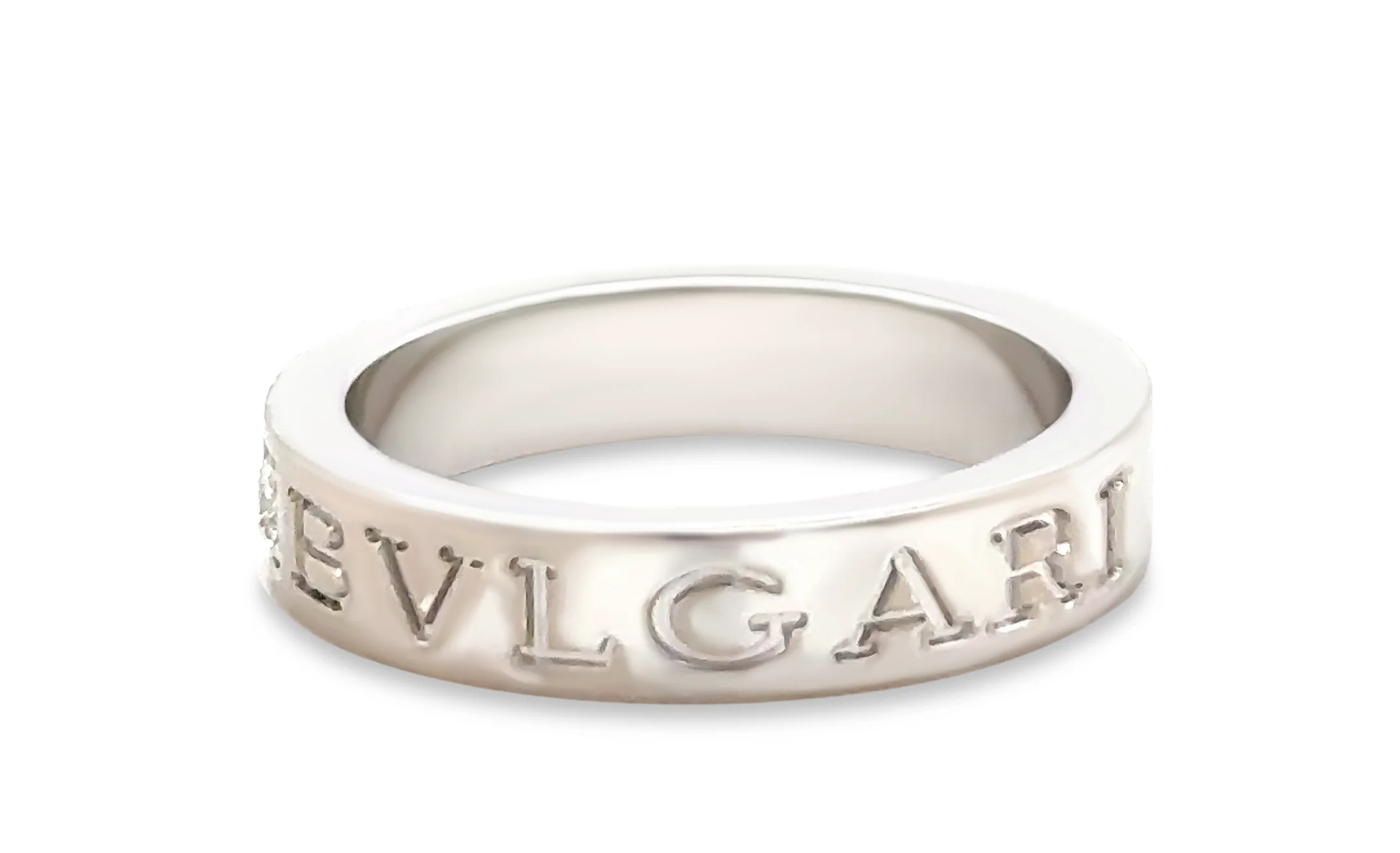 Bvlgari B.zero1 18ct White Gold Diamond Ring 0.04ct 7g - Image 2