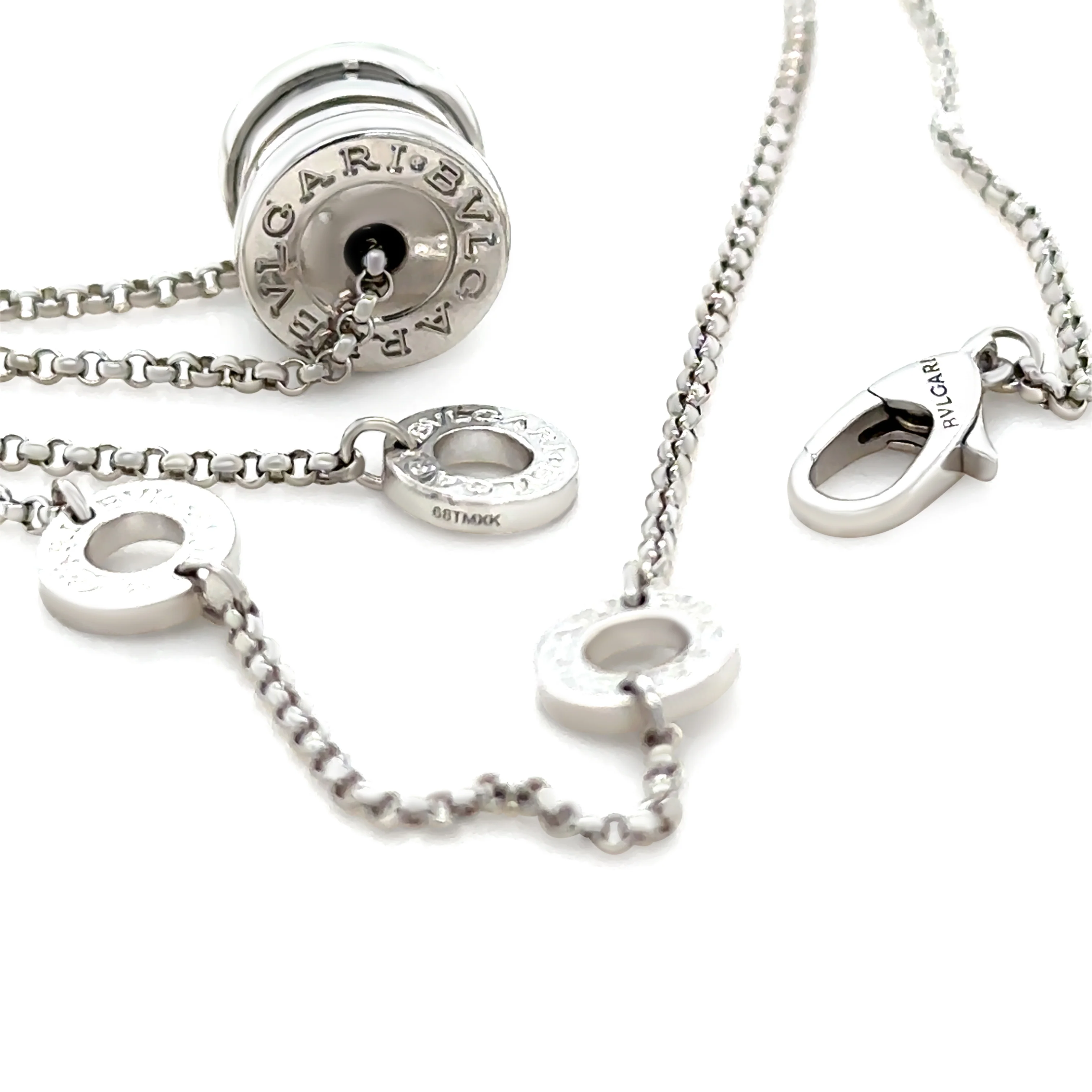 Bvlgari B.zero1 18ct White Gold Mini Pendant Necklace 7.38g - Image 2