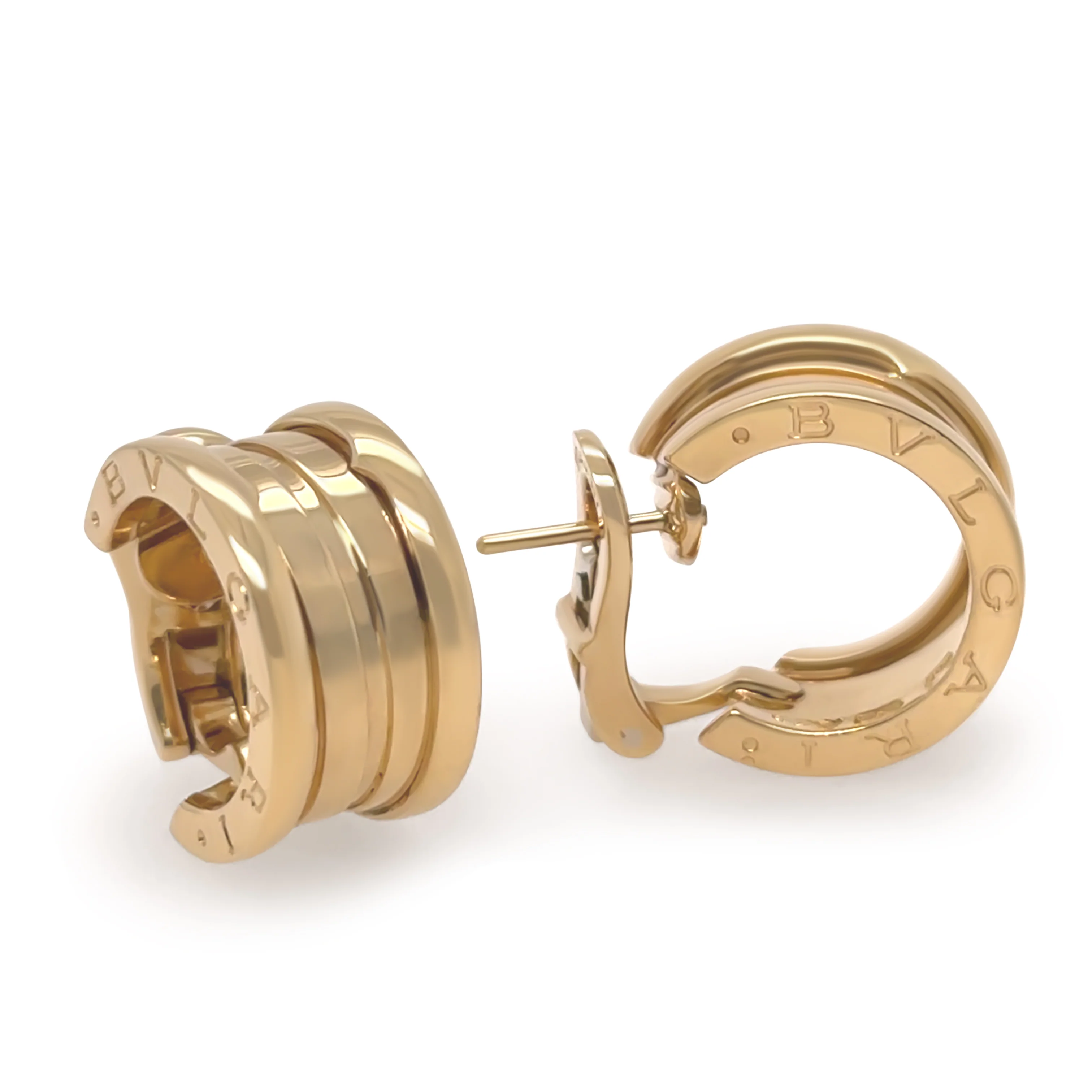 Bvlgari B.Zero1 18ct Yellow Gold Hoop Earrings 15.93g - Image 2