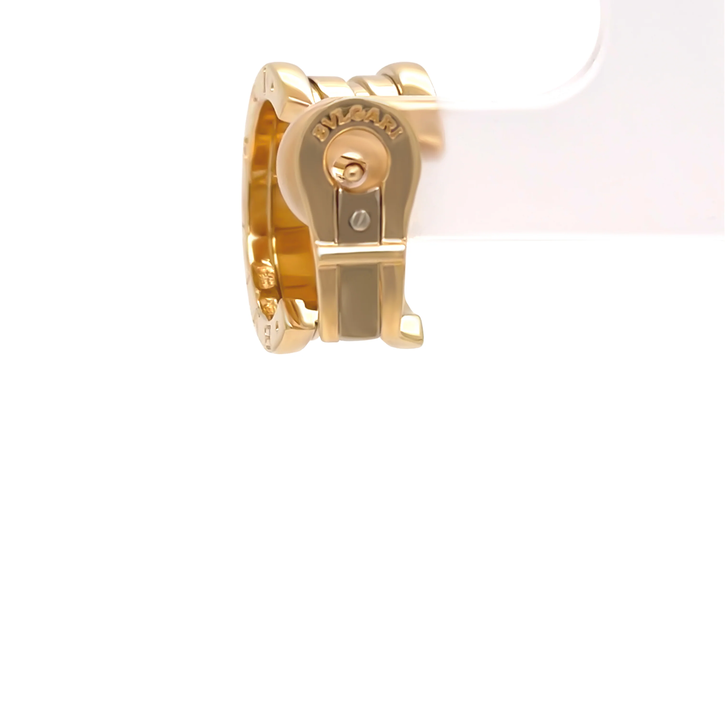 Bvlgari B.Zero1 18ct Yellow Gold Hoop Earrings 15.93g - Image 5