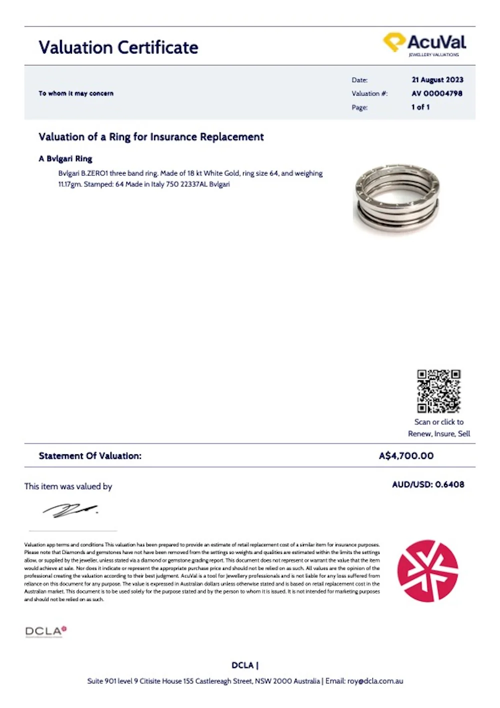 Bvlgari B.Zero1 3 Band Ring - Image 10