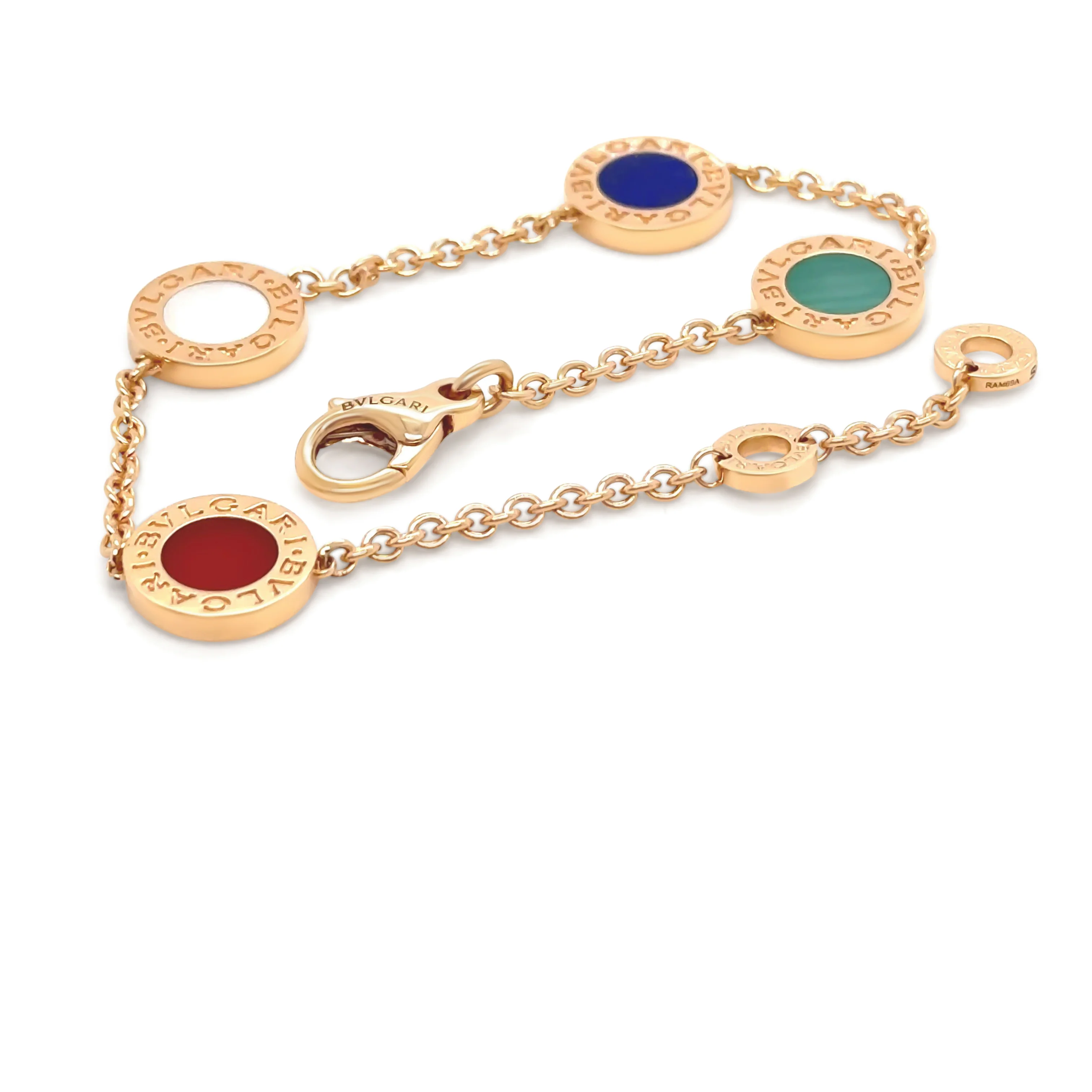 Bvlgari Bvlgari 18ct Rose Gold Multicoloured Bracelet 11g - Image 3