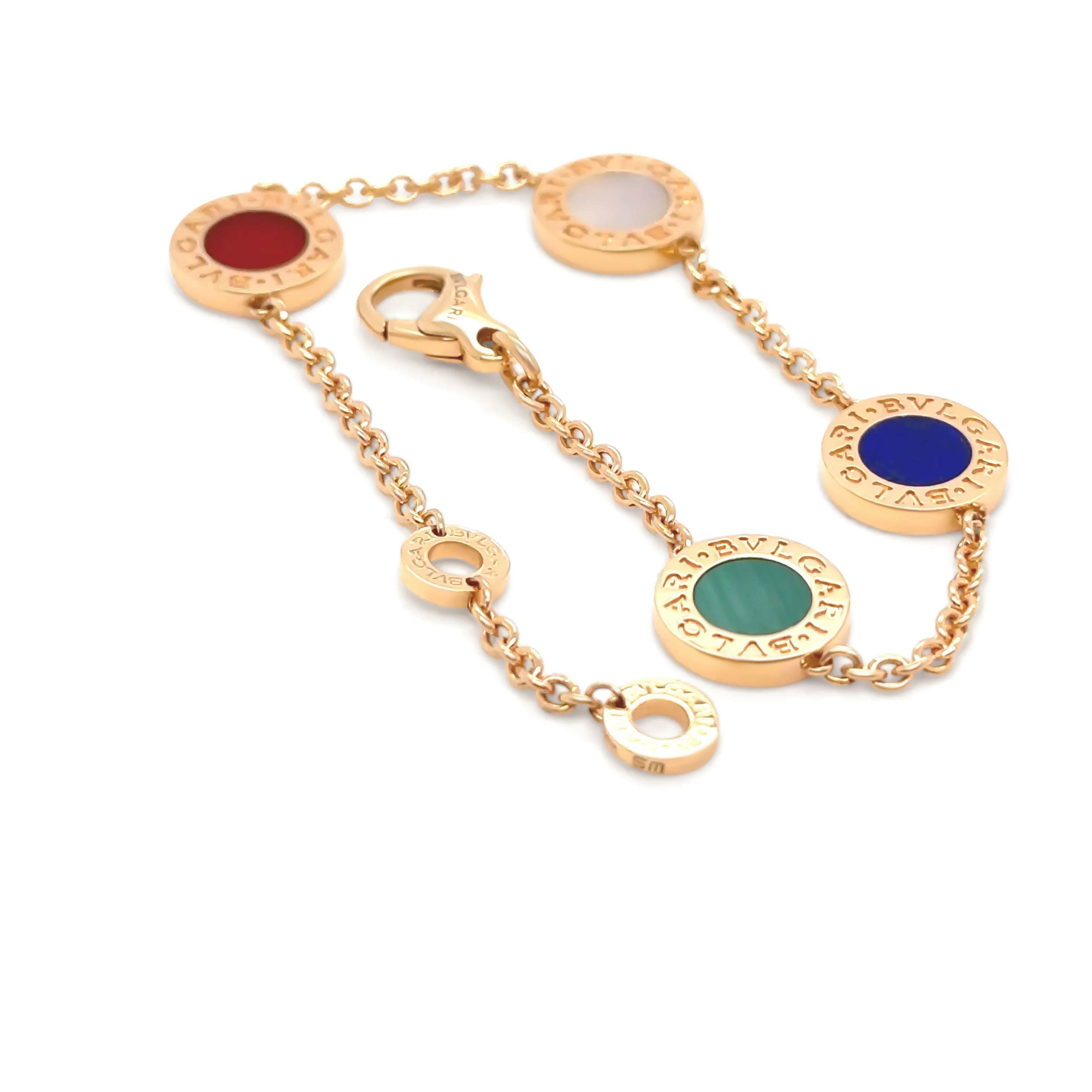 Bvlgari Bvlgari 18ct Rose Gold Multicoloured Bracelet 11g - Image 4