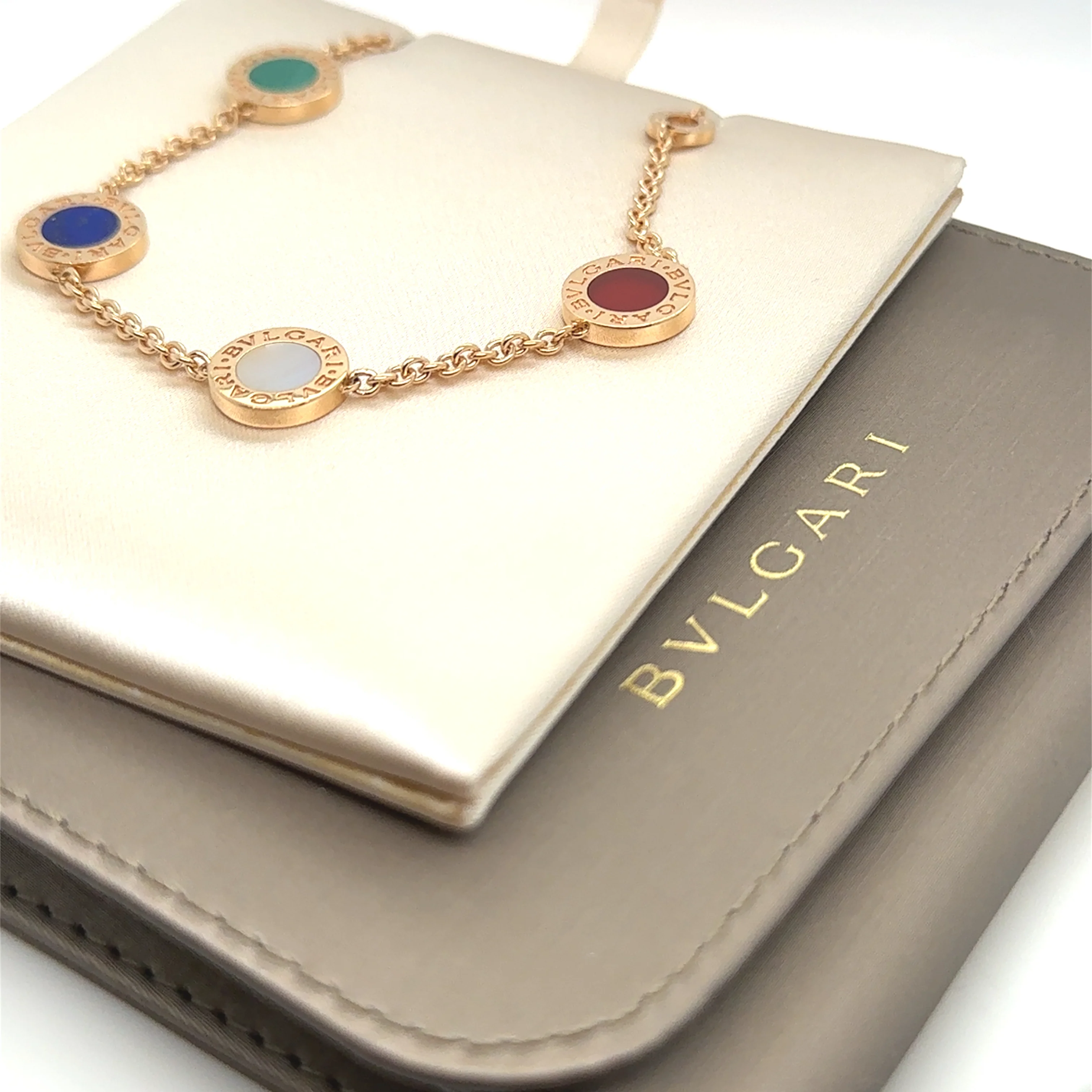 Bvlgari Bvlgari 18ct Rose Gold Multicoloured Bracelet 11g - Image 7
