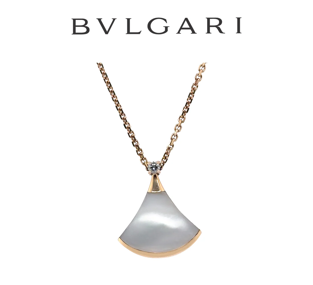 Bvlgari Divas’ Dream 18ct Rose Gold Mother-of-Pearl Necklace 0.03ct 5.06g