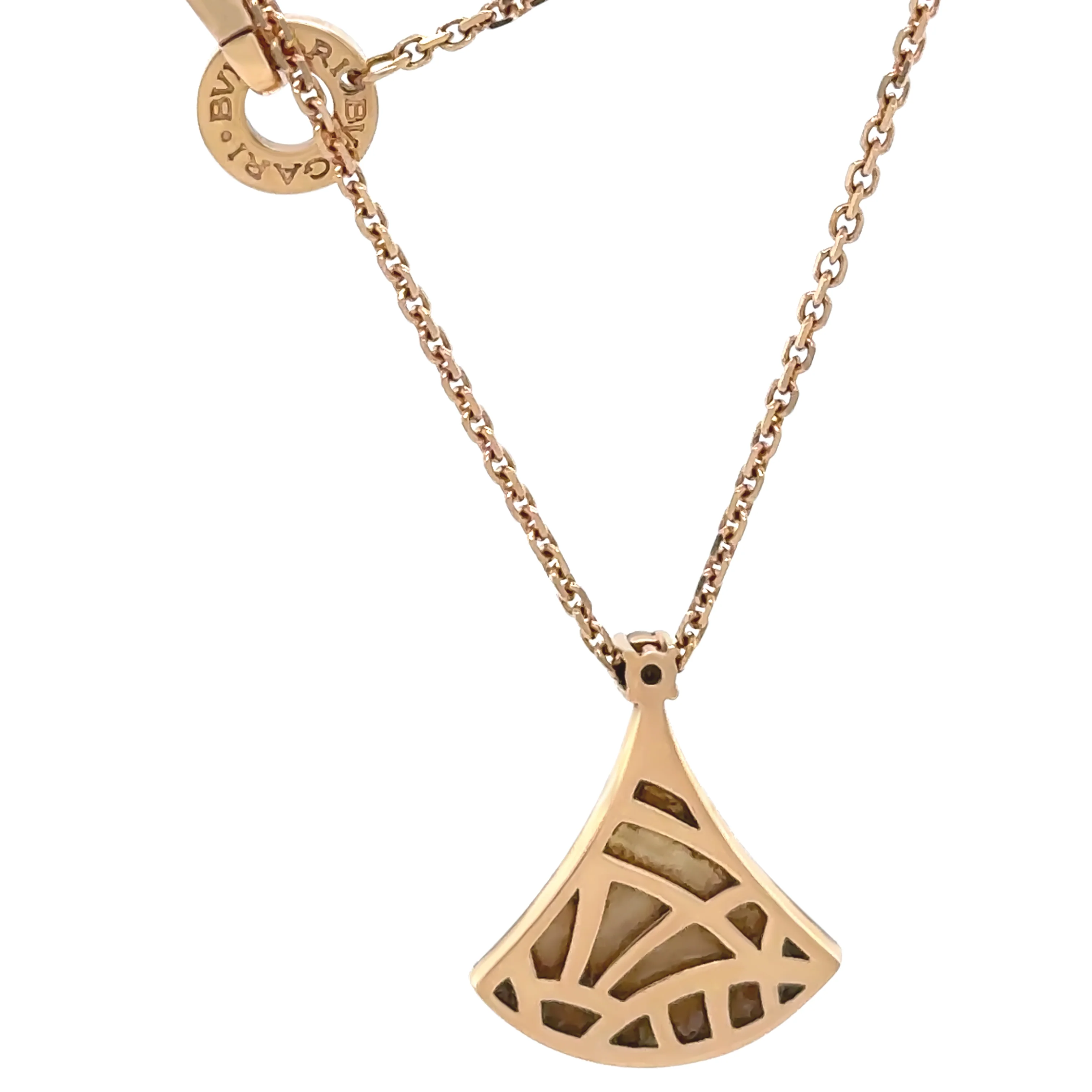 Bvlgari Divas’ Dream 18ct Rose Gold Mother-of-Pearl Necklace 0.03ct 5.06g - Image 6