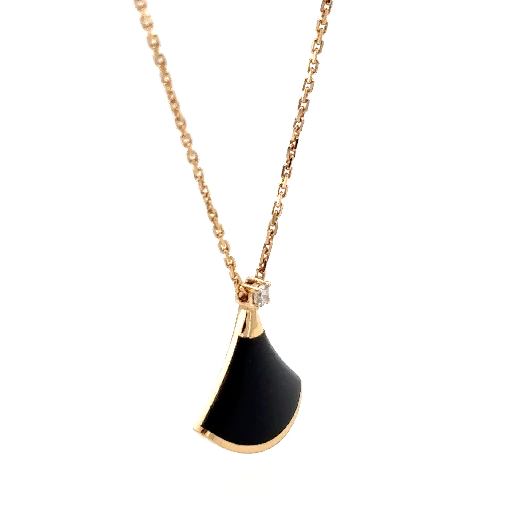 Bvlgari Divas’ Dream Onyx & Diamond Pendant 0.03ct - Image 6