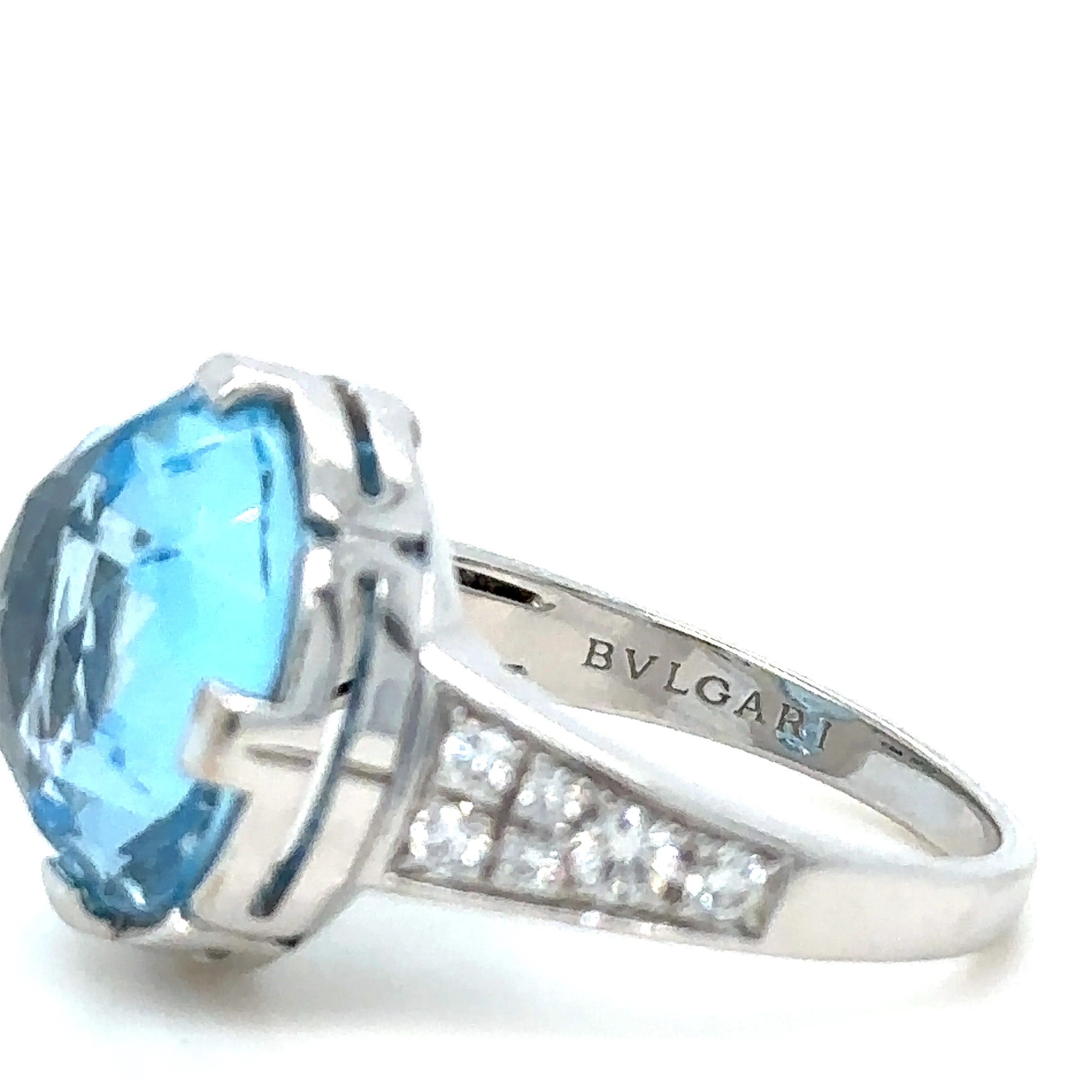 Bvlgari Parentesi Diamond Topaz Cocktail Ring - Image 4