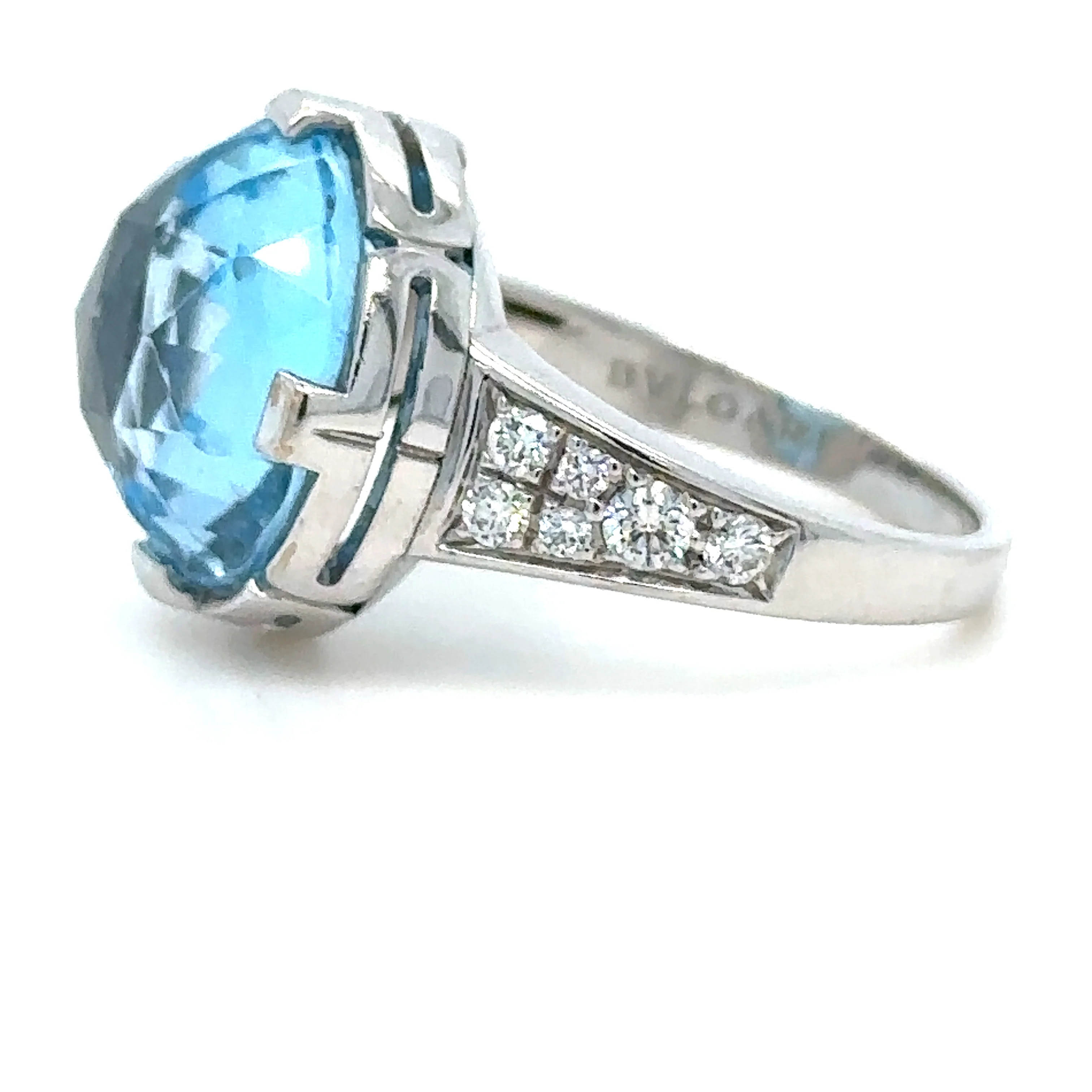 Bvlgari Parentesi Diamond Topaz Cocktail Ring - Image 6